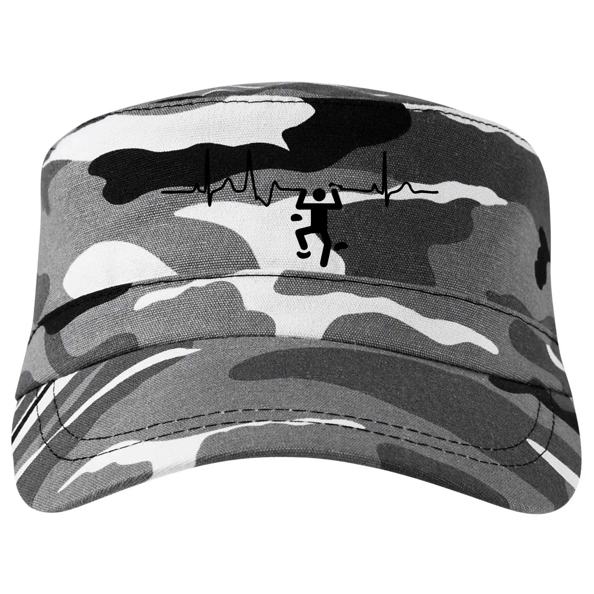 Trička pro horolezcov - EKG lezecká stěna - Šiltovka CAMO