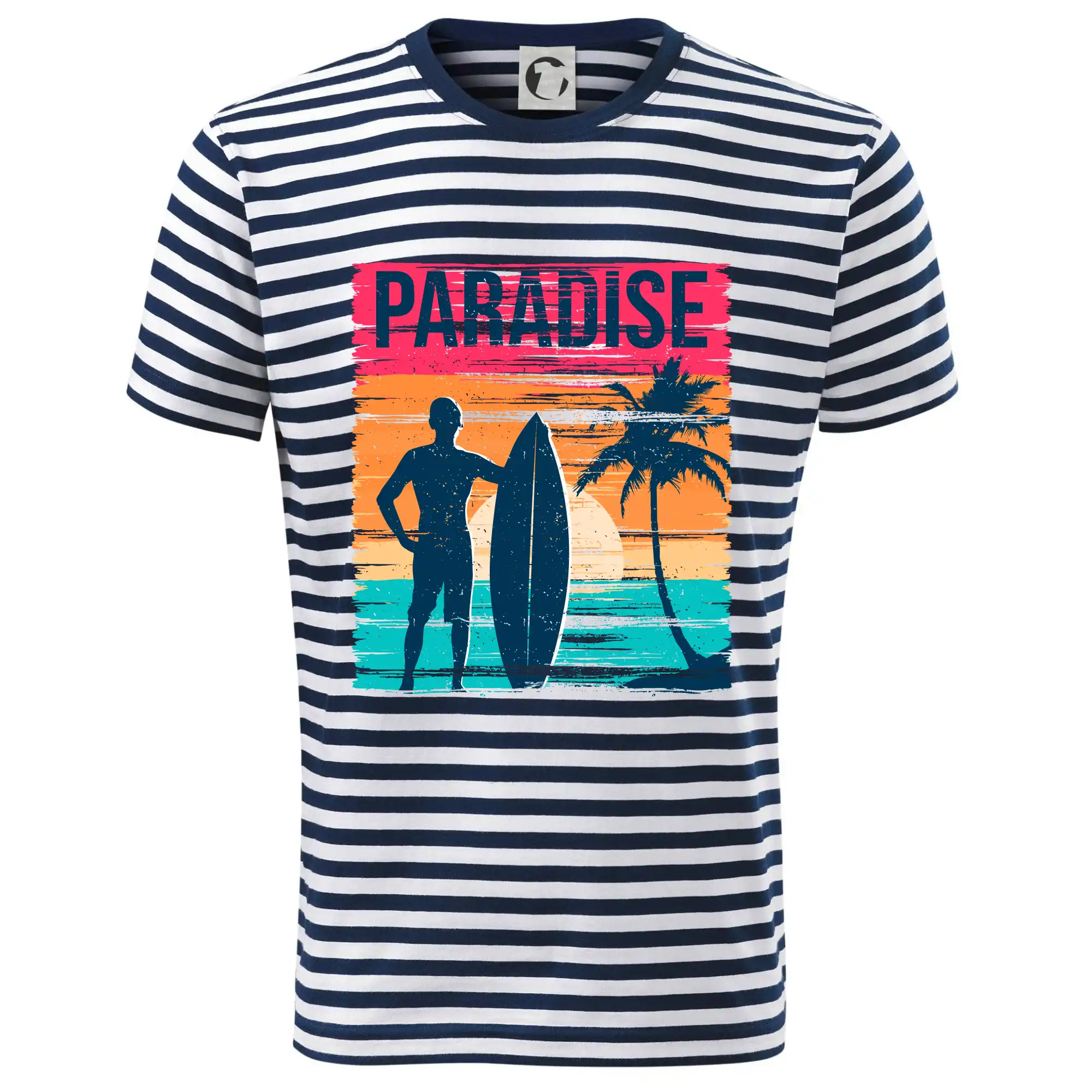 Ostatné mestá / miesta - Paradise - farebný štvorec - Dětské triko na vodu