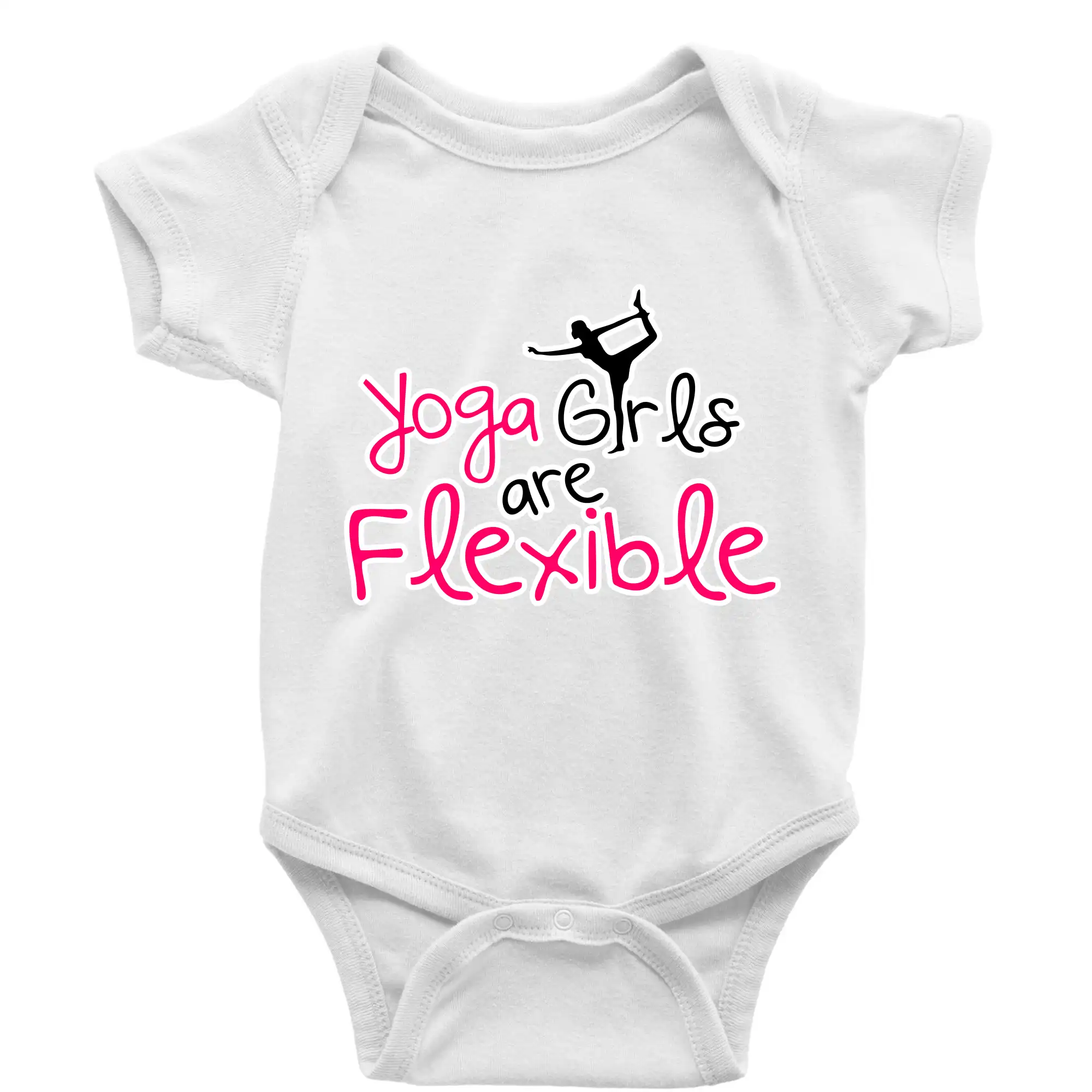 Tričká na jógu - Yoga Girls - Body dojčenské s krátkym rukávom