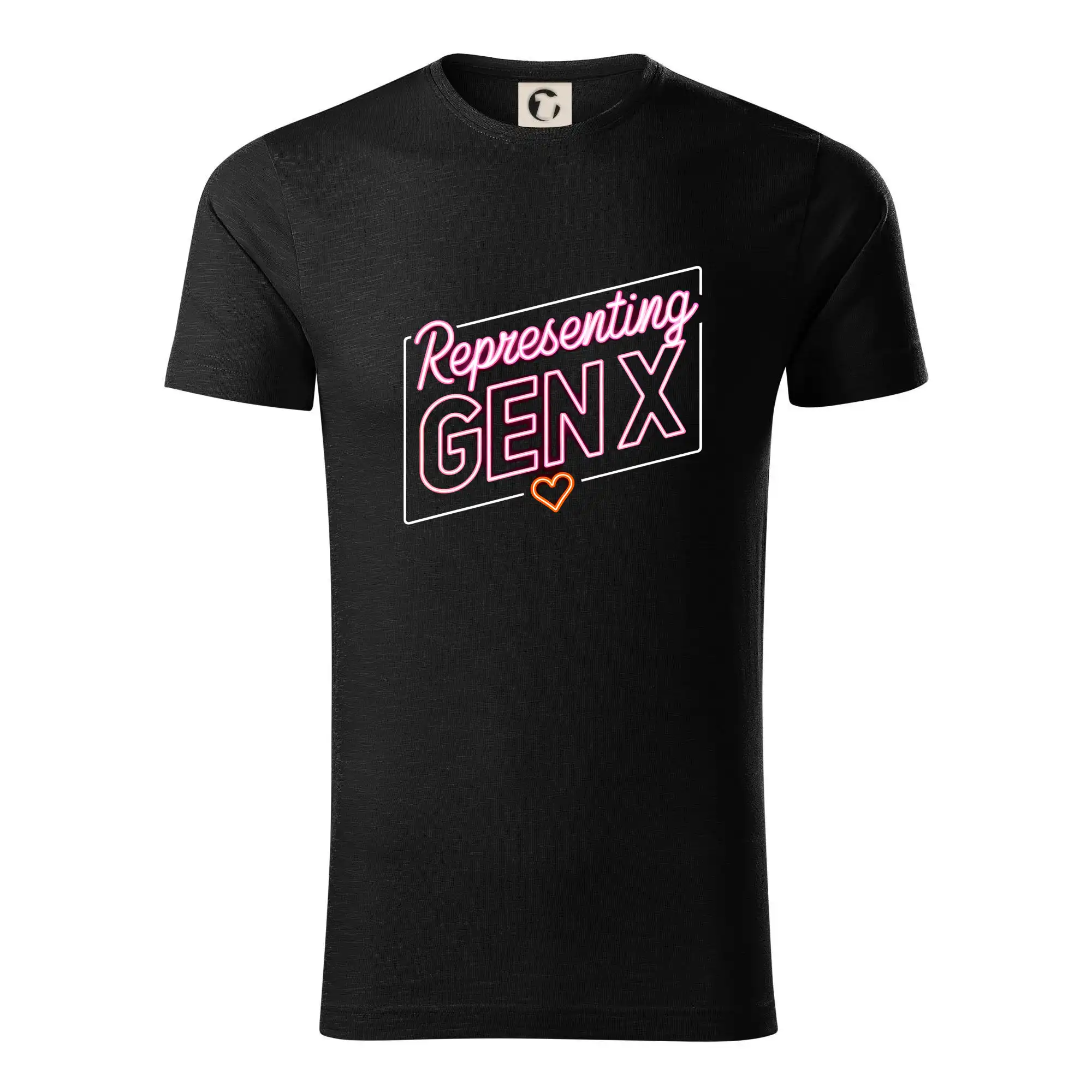 Tričká s motívmi ktoré frčia na internete - Generace X (Gen X) - Representing GEN X neon - Tričko z organickej bavlny