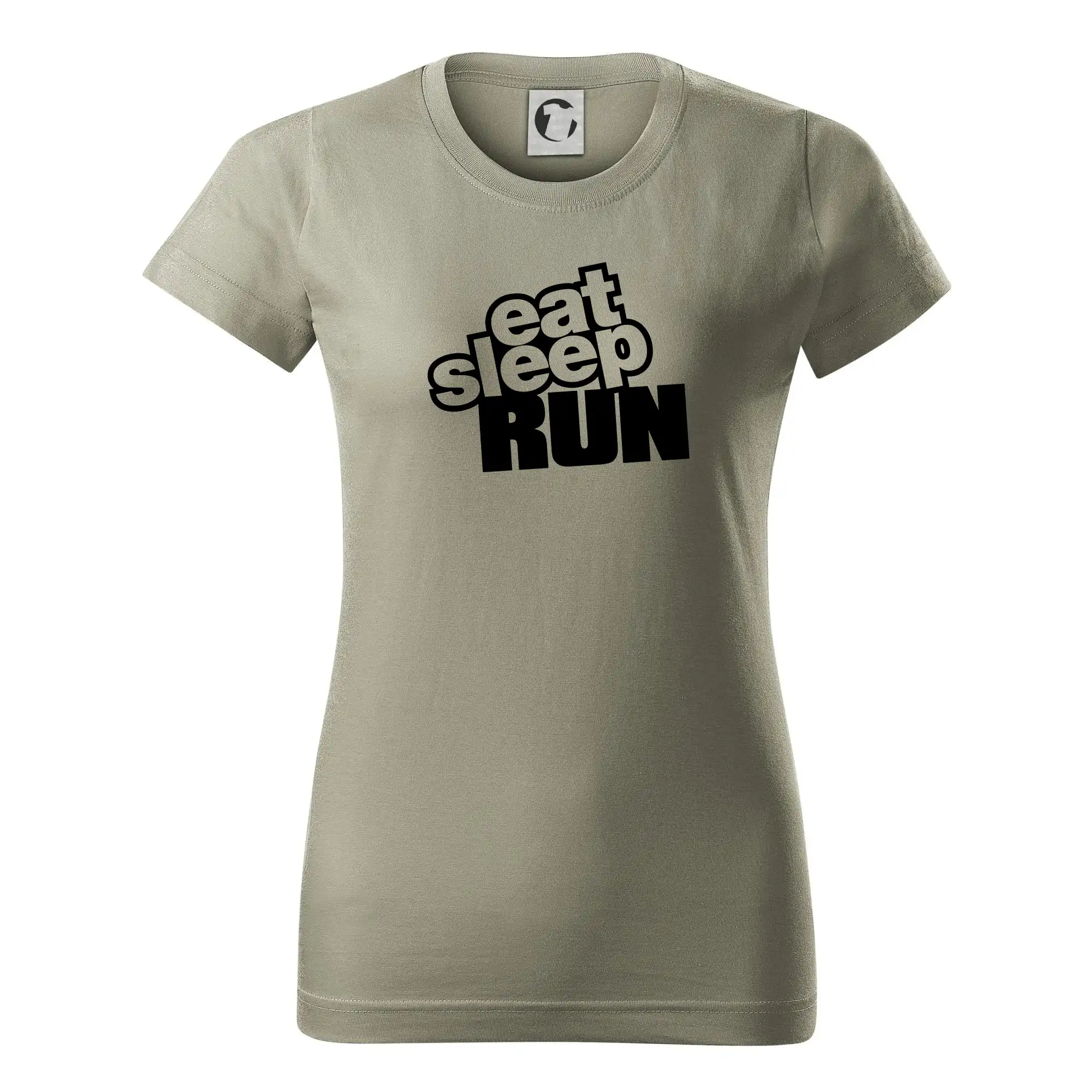 Eat sleep repeat - Eat sleep run - Dámske tričko basic - ľahko voľnejšie a dlhšie