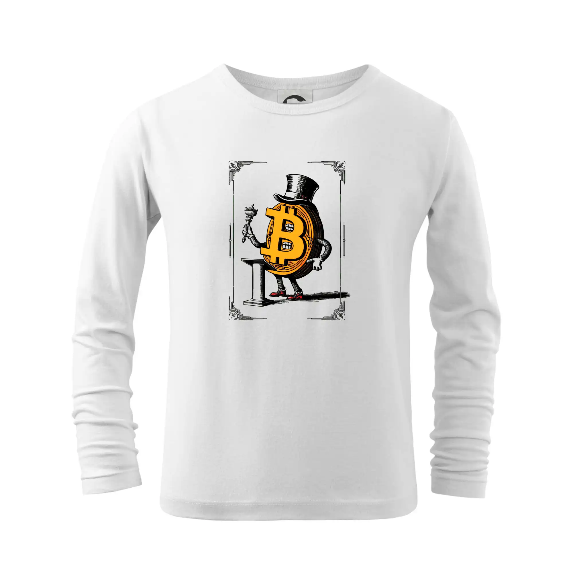Oldschool bitcoin - Tričko detské Long Sleeve