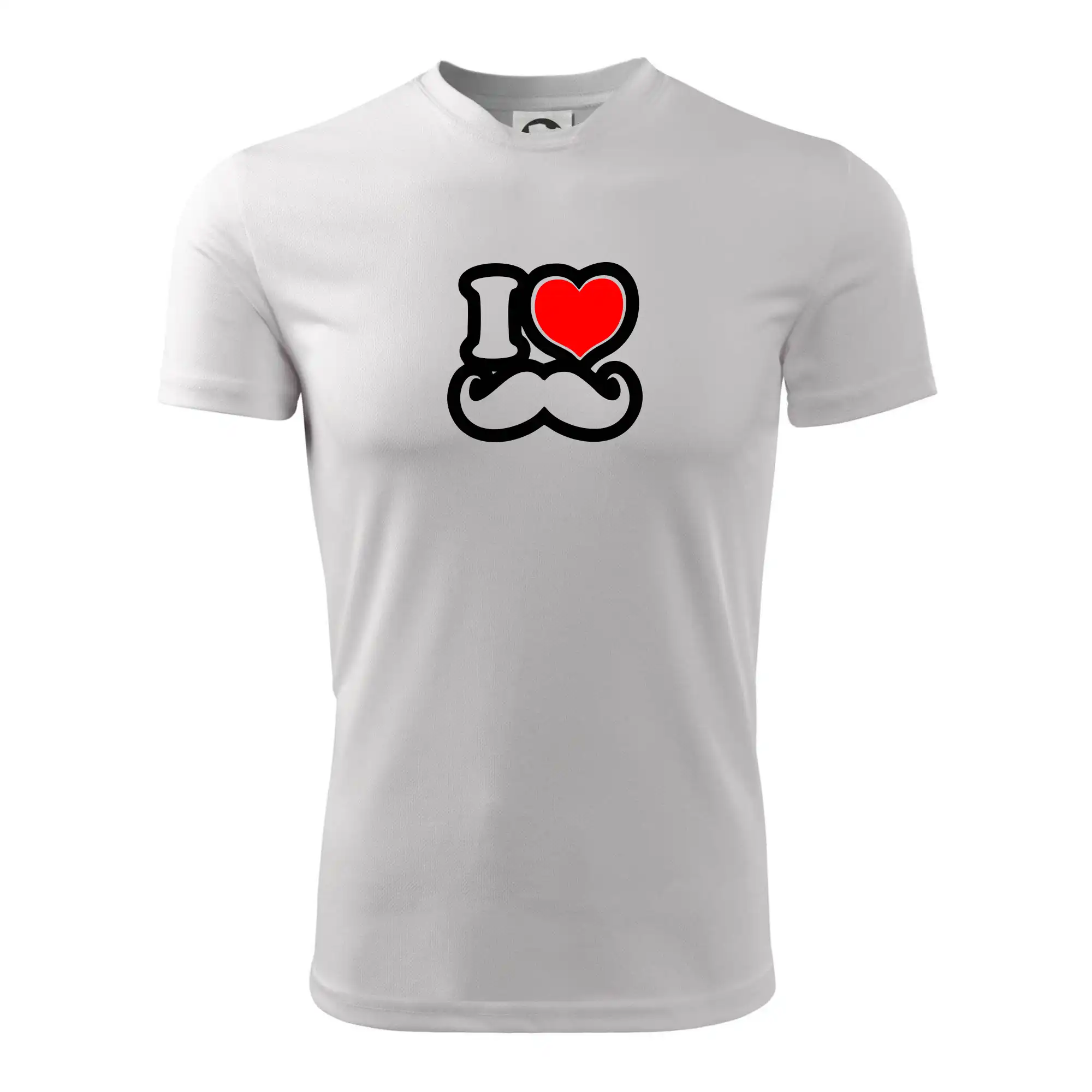 i love mustache - obrys