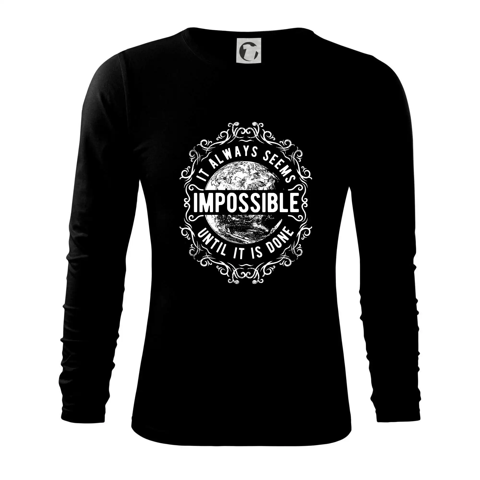 Vesmirne tričká - Always Seems Impossible - Tričko s dlhým rukávom FIT-T long sleeve