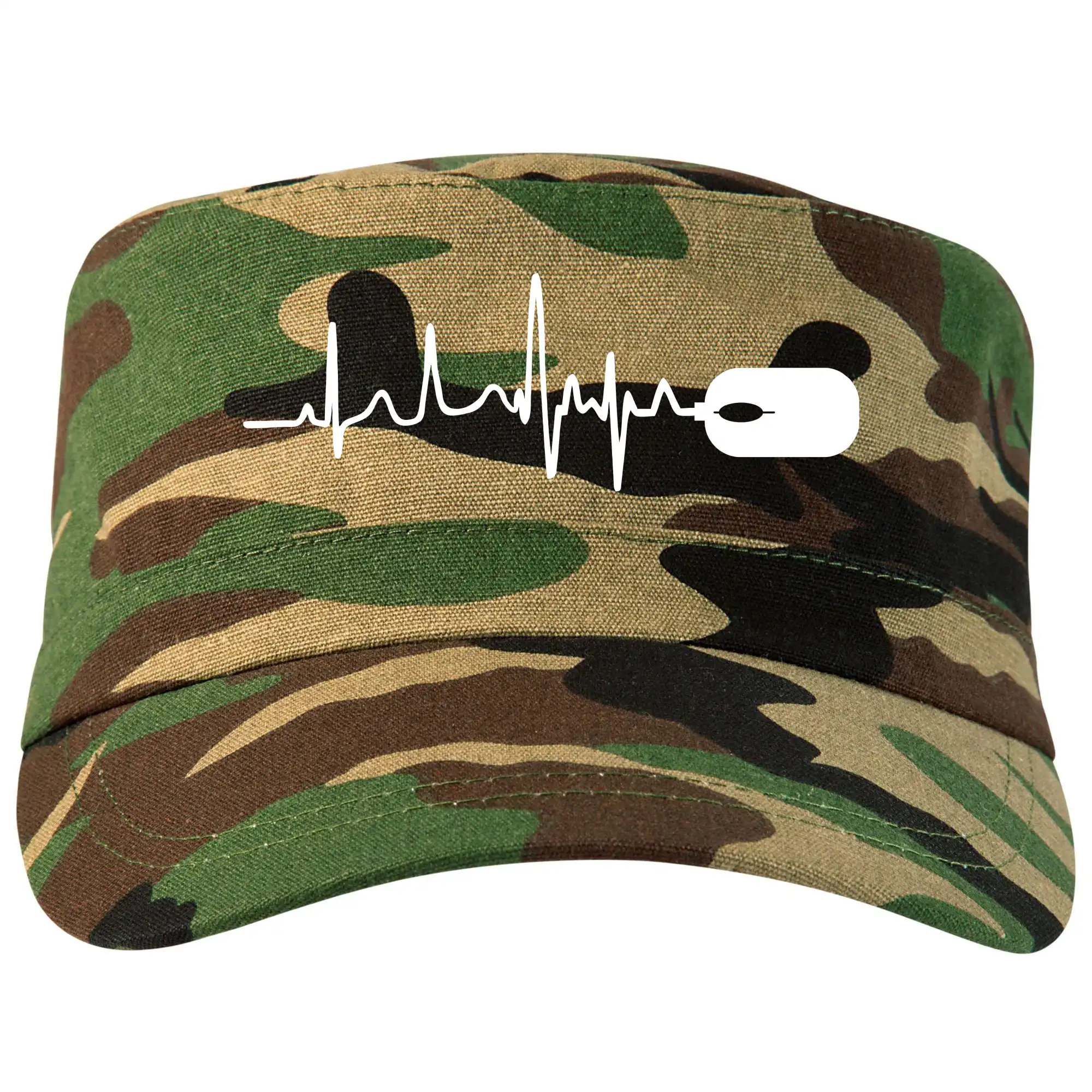 Tričká pre ajťákov - EKG myš - Šiltovka CAMO