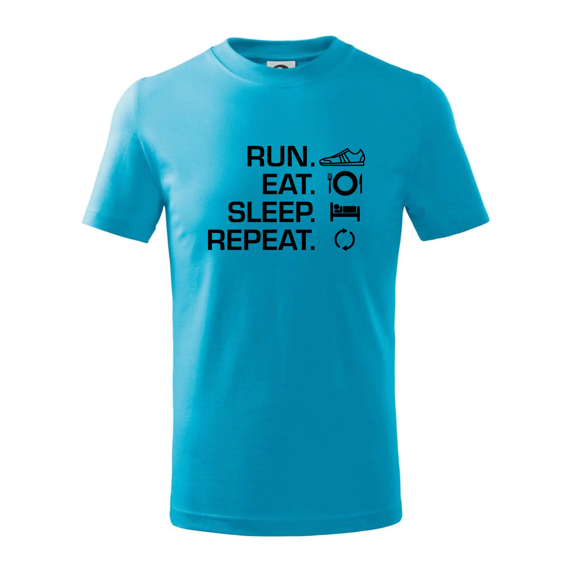 Tričká pre bežcov - Run eat sleep repeat - Tričko detské bavlnené