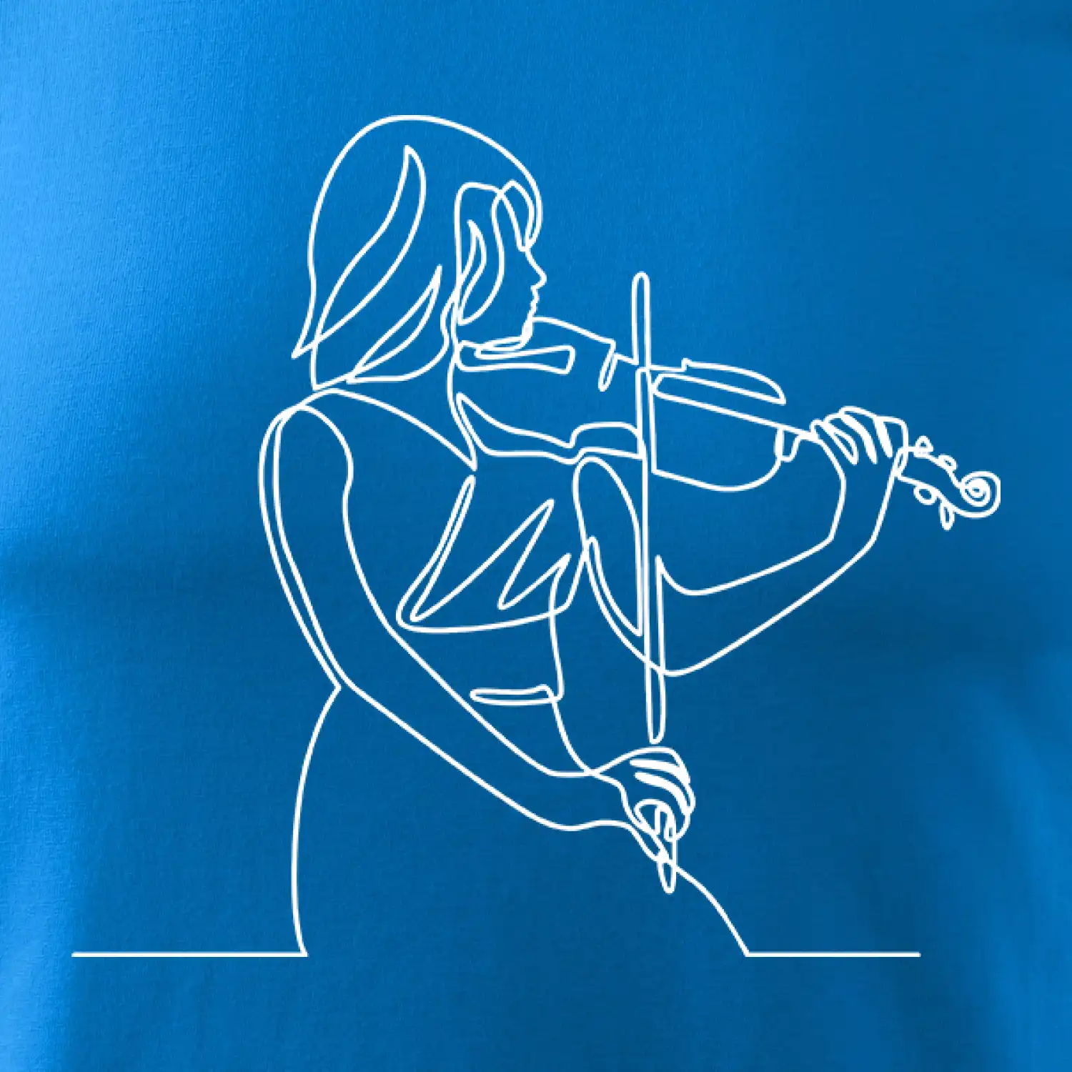 Houslistka jedním tahem