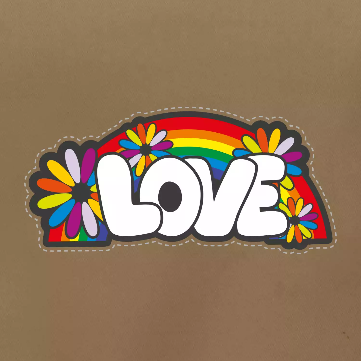 Love s duhou v pozadí