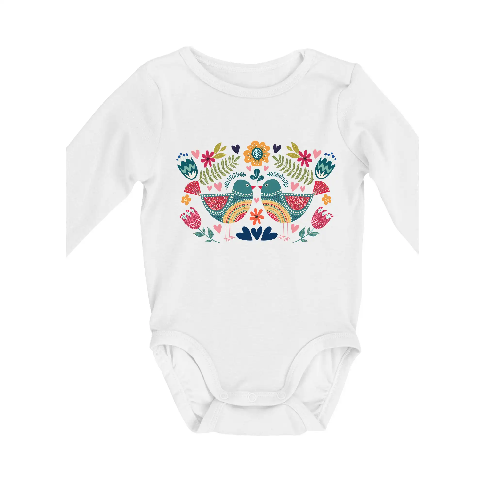 Folklor - dva barevní ptáčci