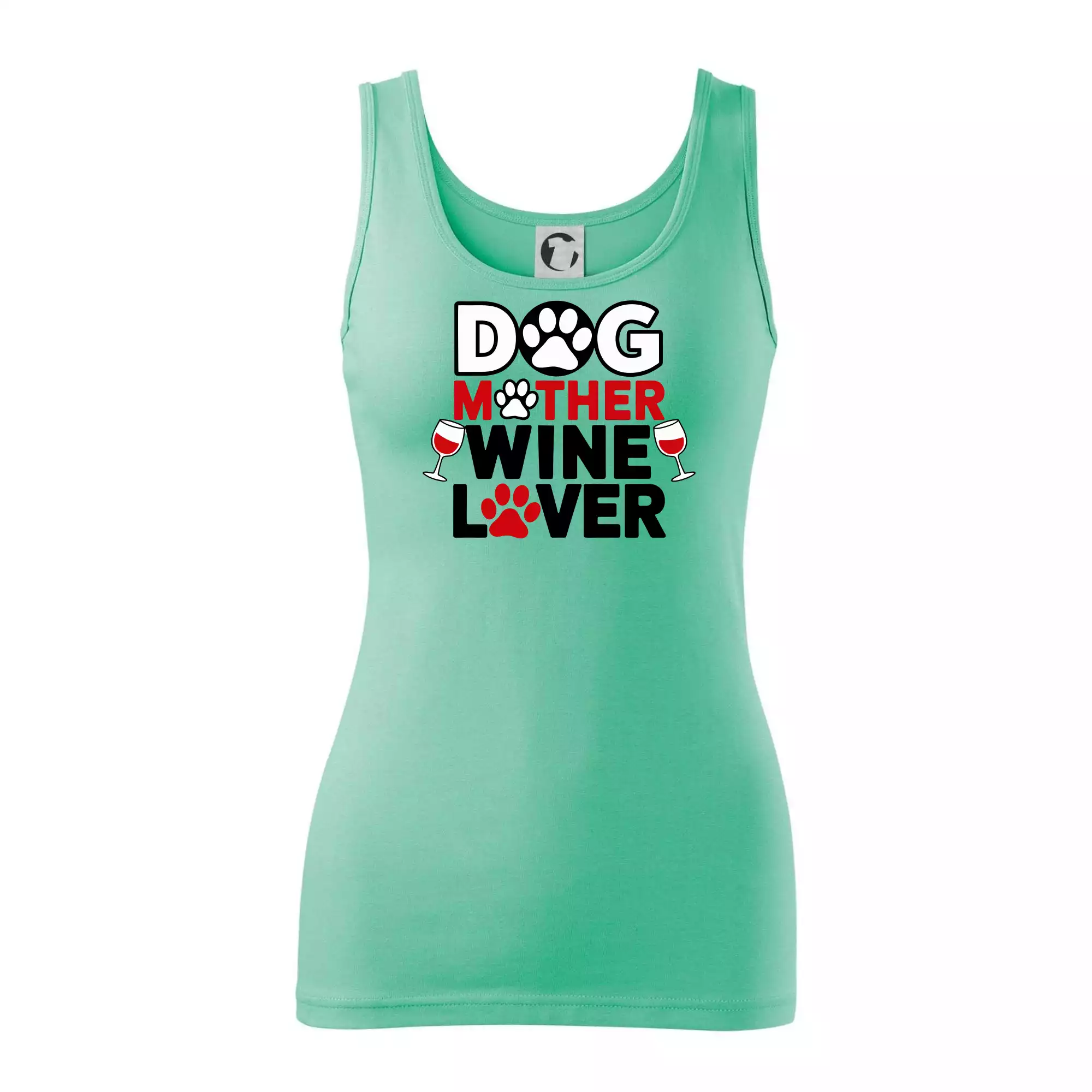 Dog mother wine lover