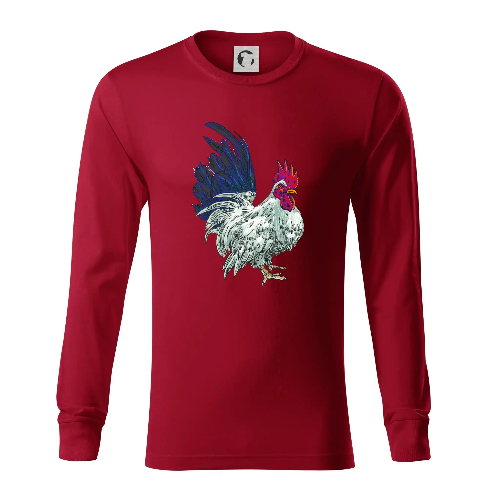 Kohout kreslený bílý