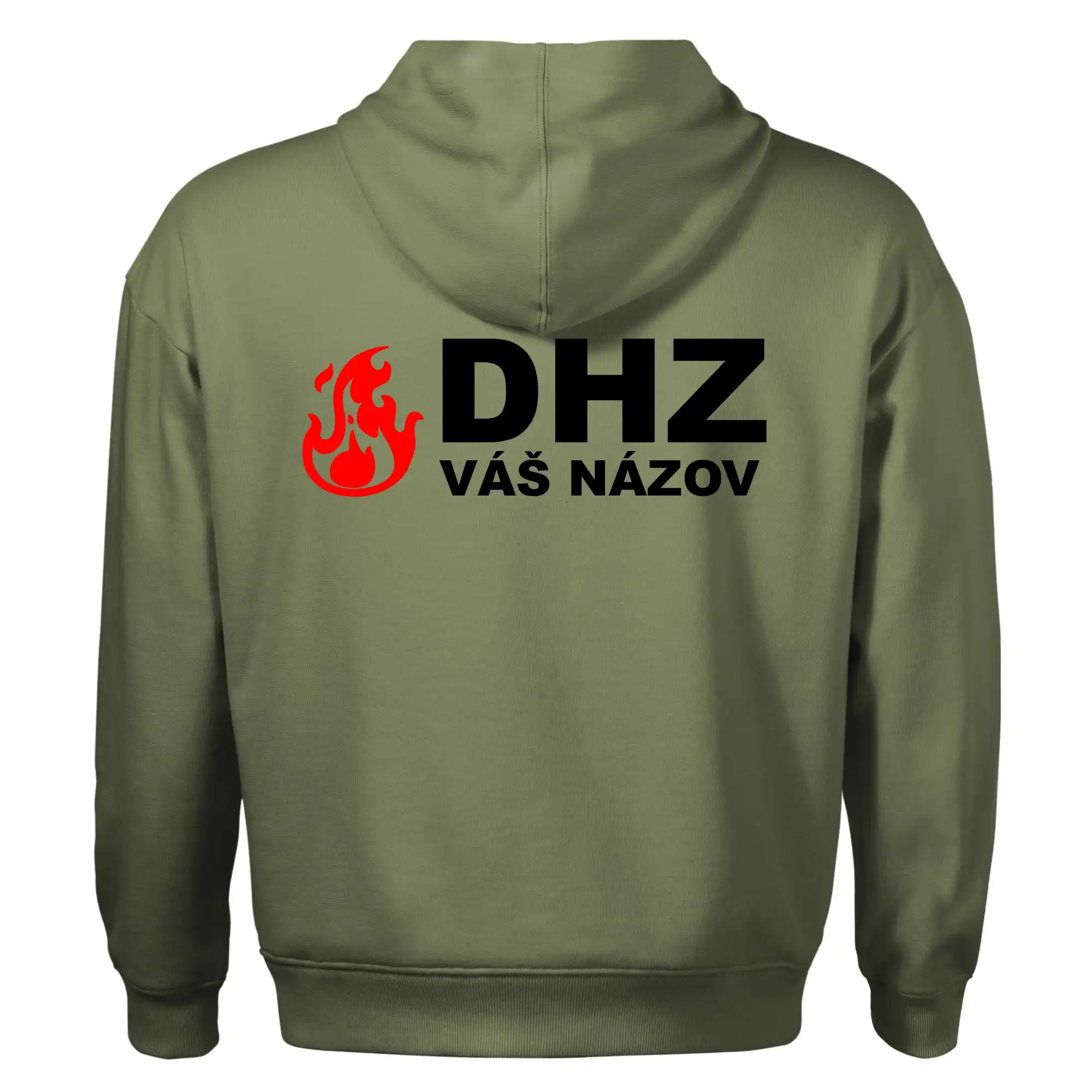 DHZ (oheň, firesport, názov sboru - vlastný nápis)
