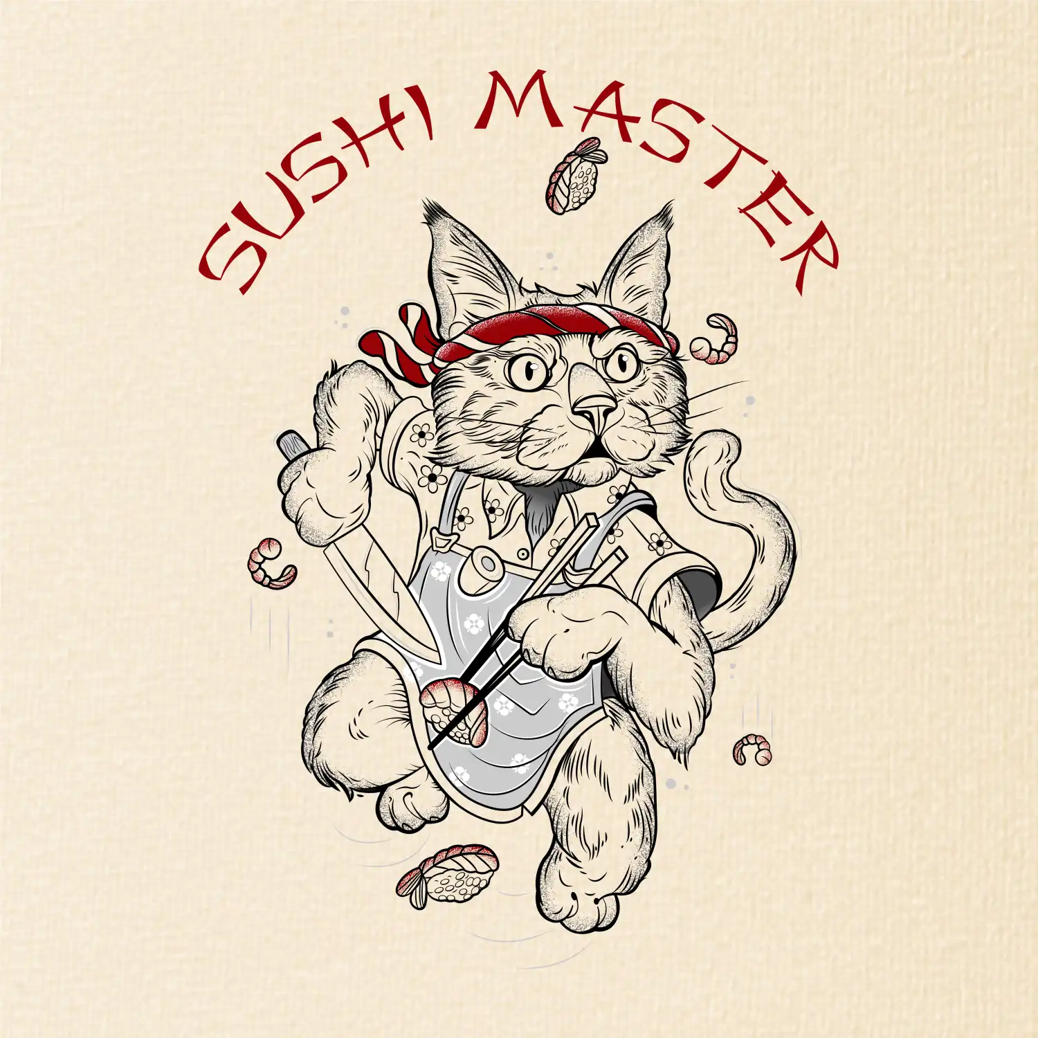 Sushi master kočka
