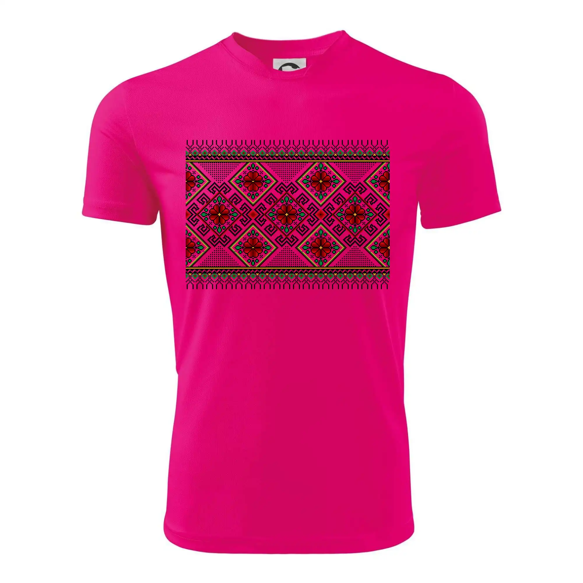 Ukrajinský vzor - Červeno Zelený