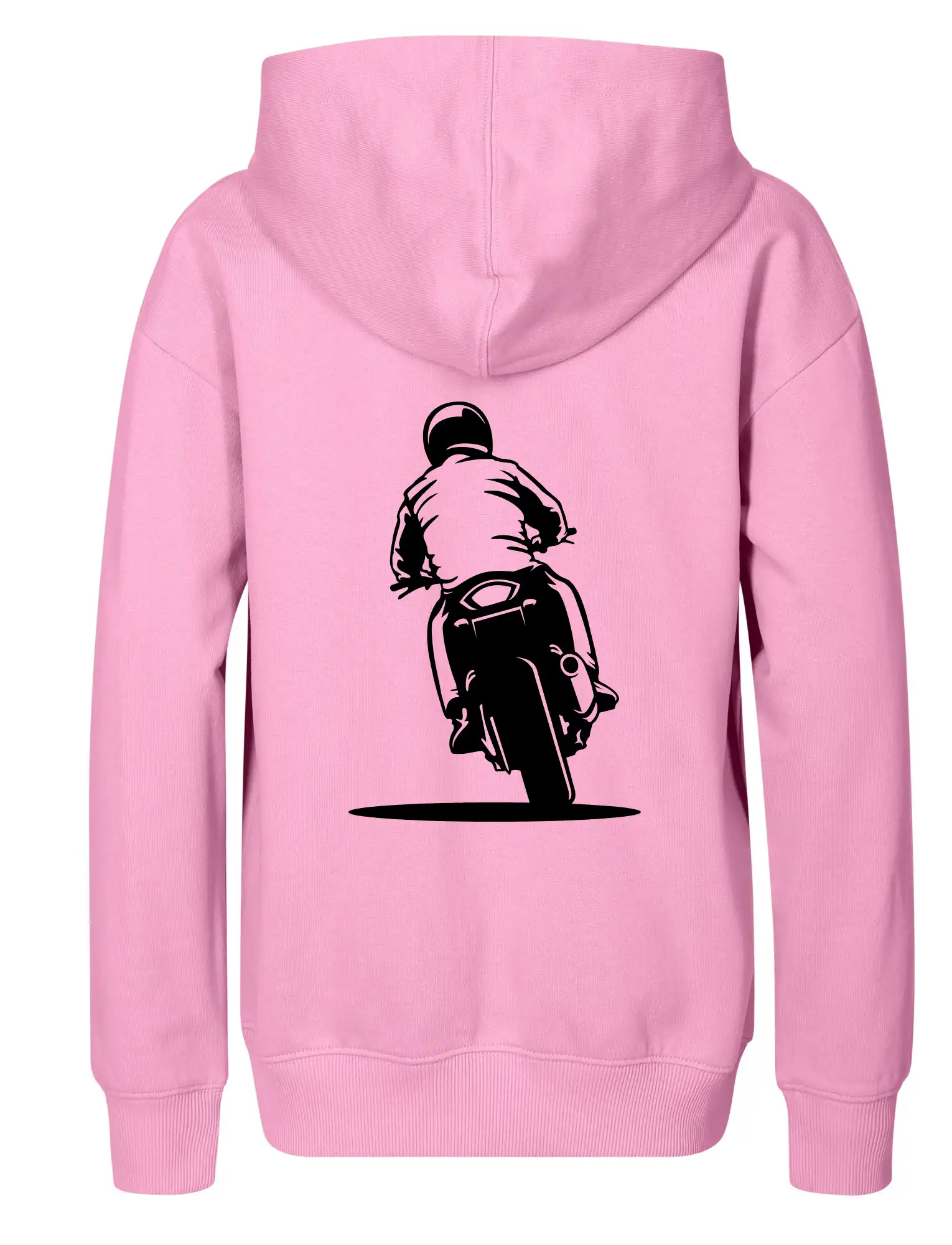 Motorkář na zádech - silnice