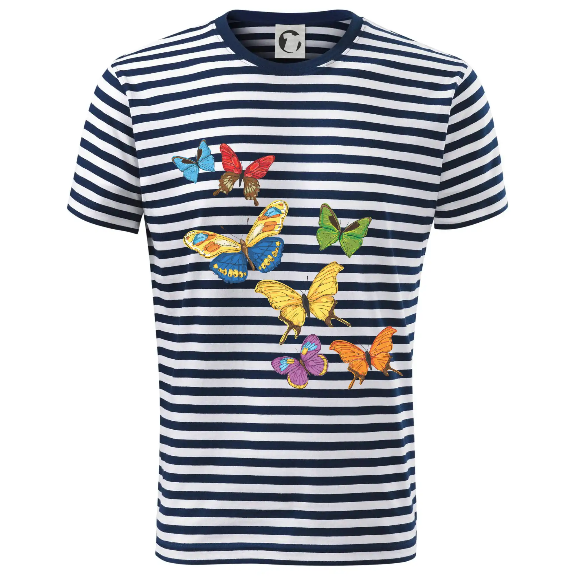 Tričká so zvieratami - Farebné motýle - Dětské triko na vodu