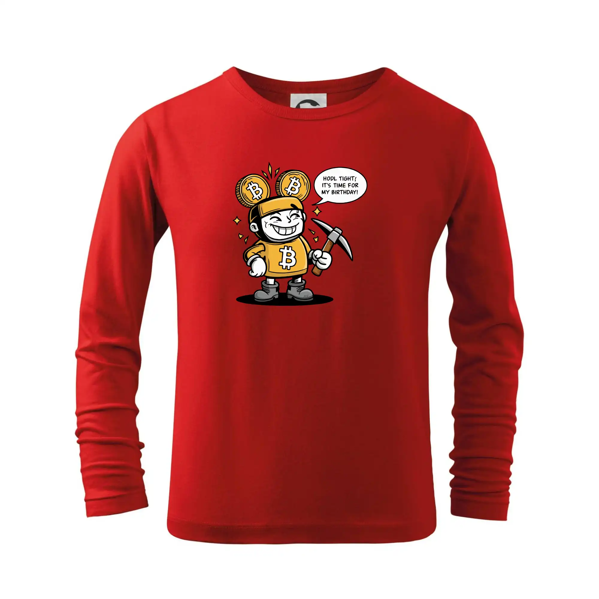 Hodl tight, it's time for my birthday! - Tričko detské Long Sleeve