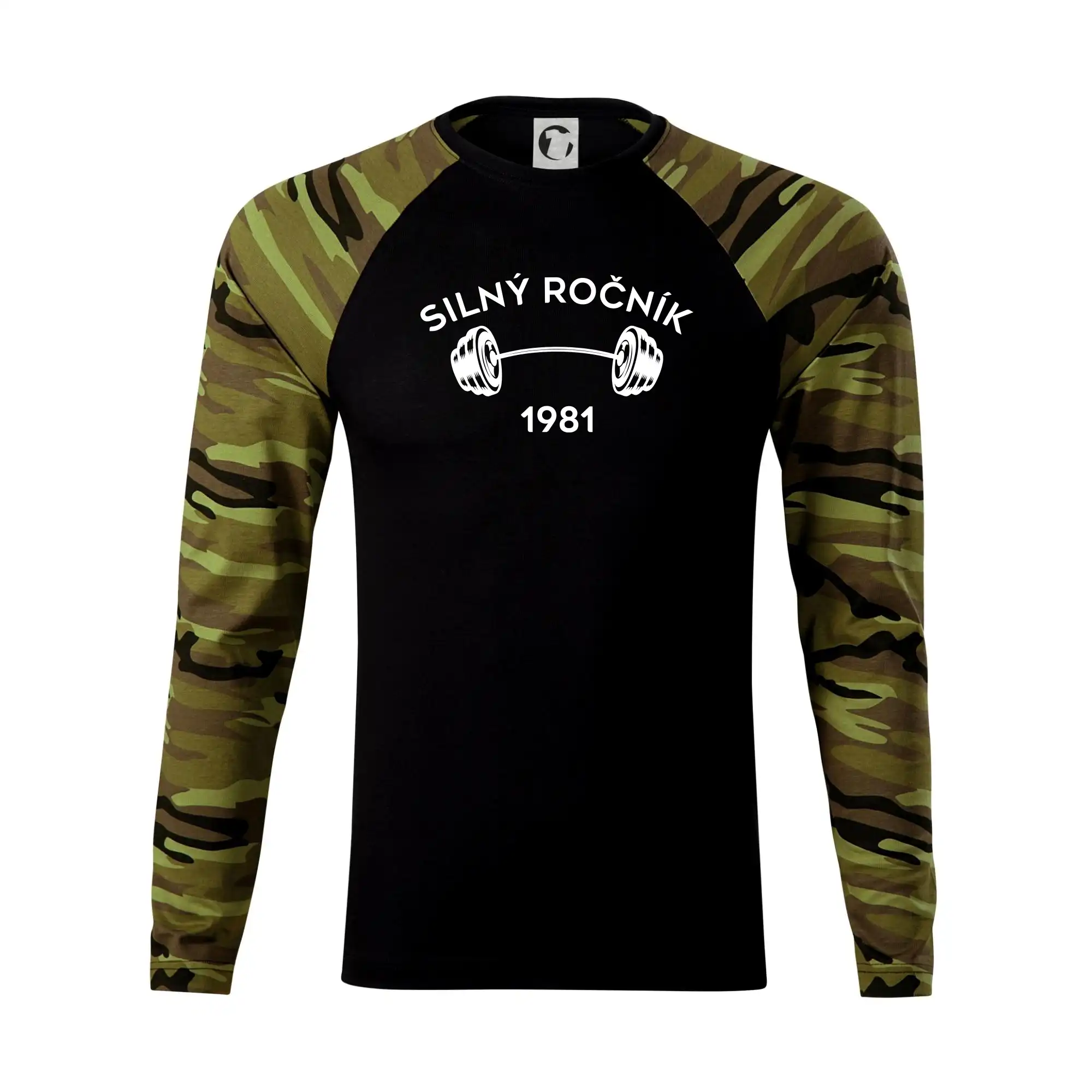 Trička s ročníkom 1981 - Silný ročník - Letopočet 1981 - Camouflage LS