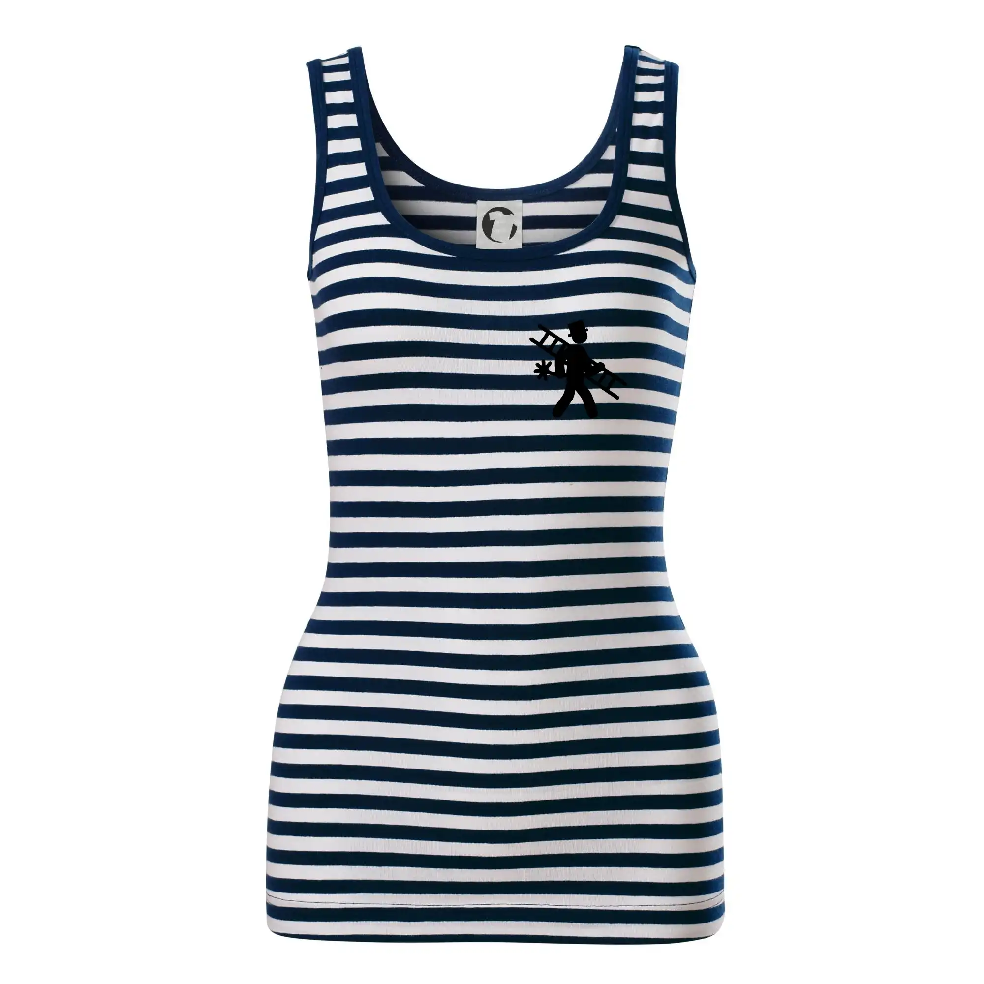 Vtipné tričká do práce - Kominík logo + nápis na zádech - Sailor tielko na vodu
