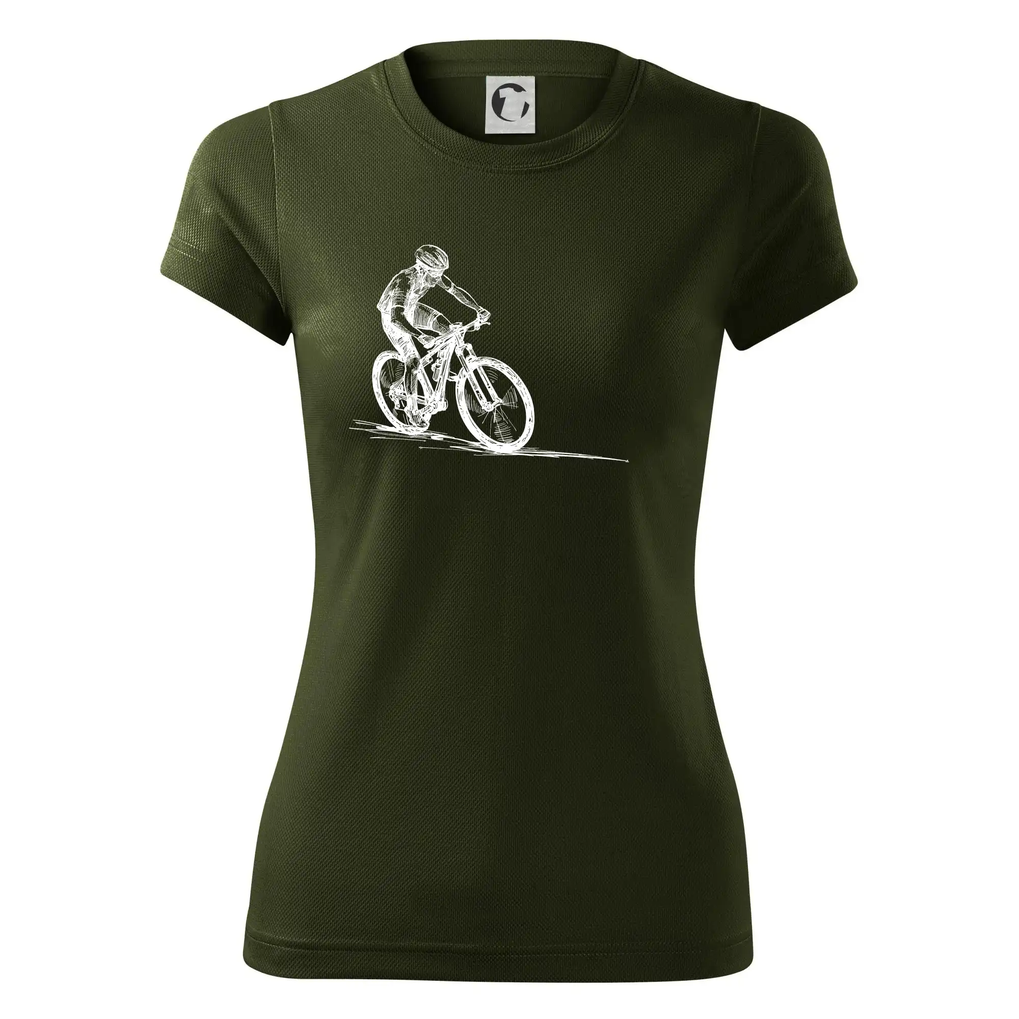 MTB kreslený cyklista