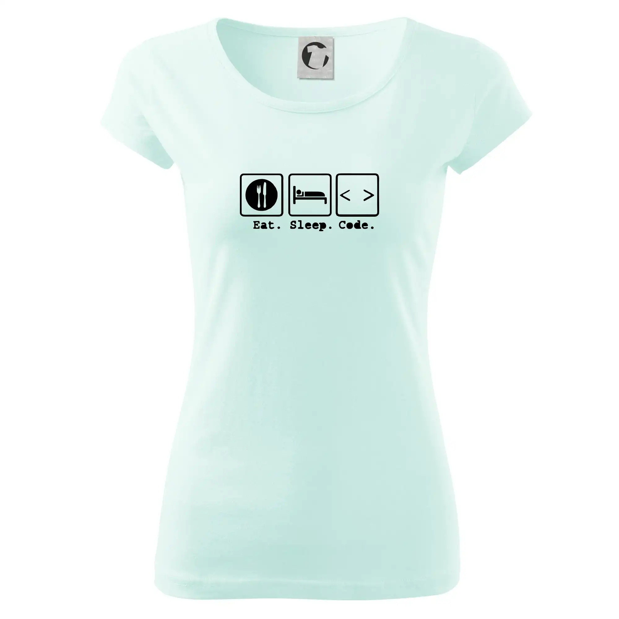 Eat sleep repeat - Eat sleep Code - Dámske tričko Pure