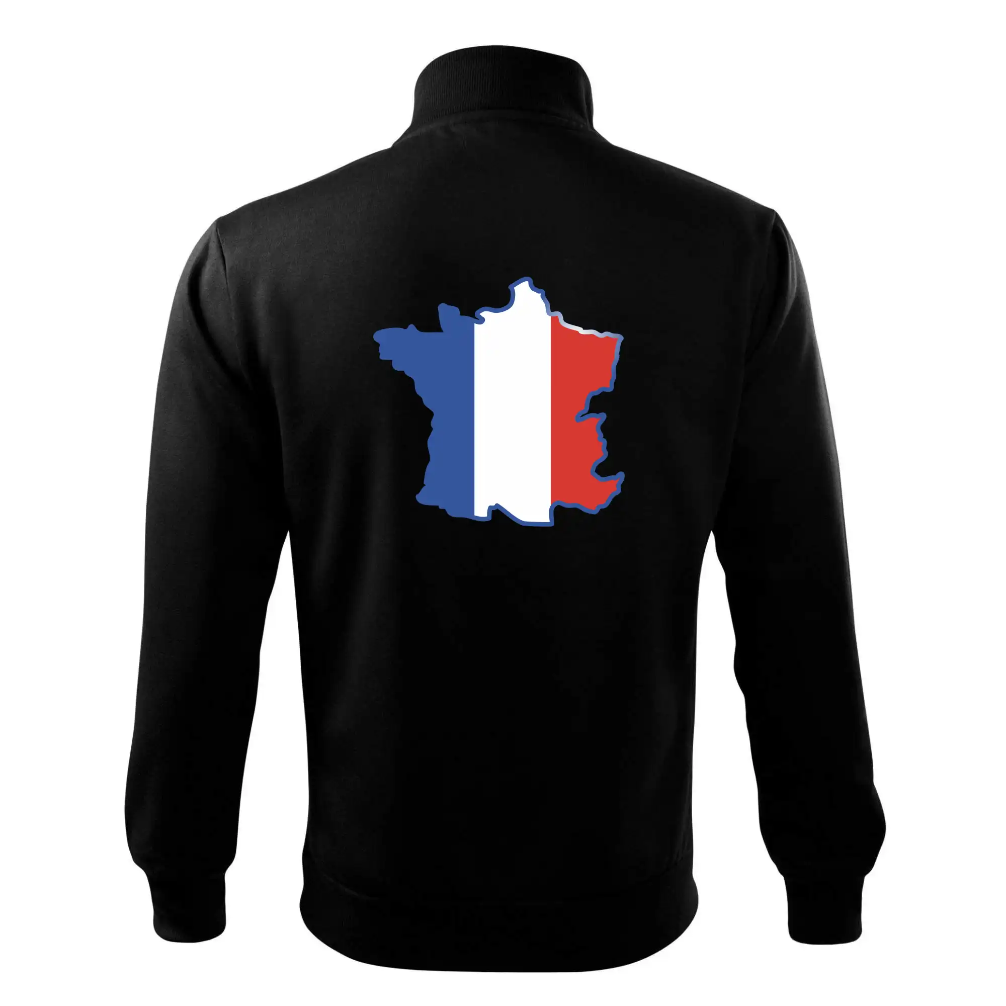 Francouzská vlajka mapa obrys