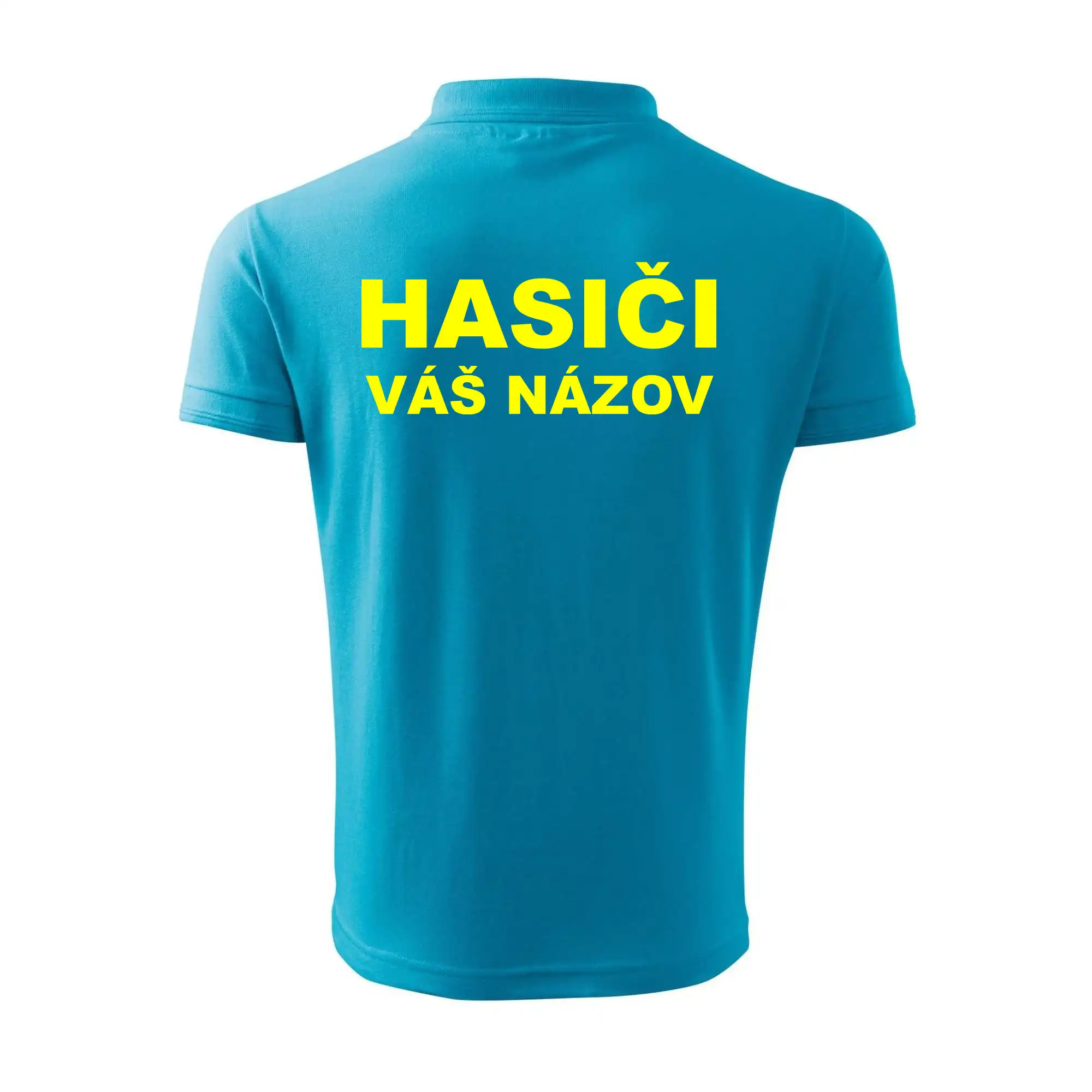 Hasiči - žltý nápis - váš názov zboru