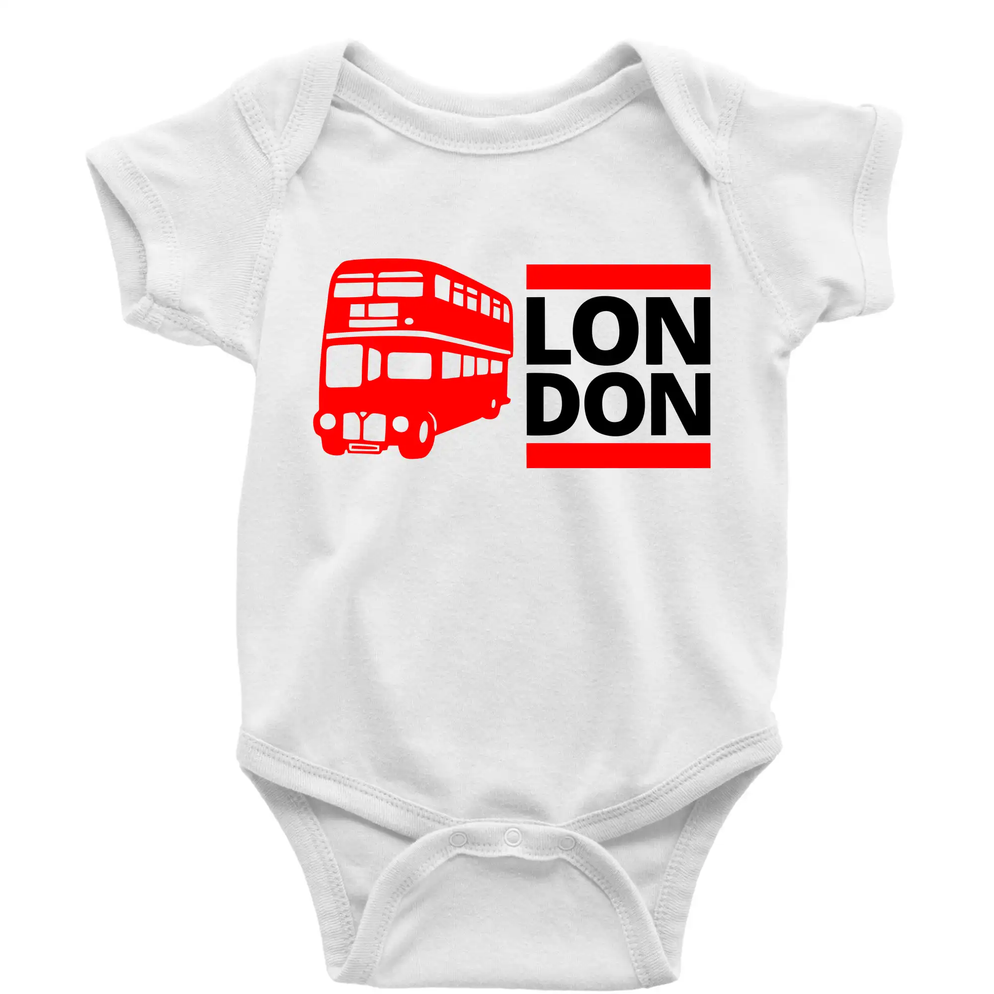 Tričká Anglicko - LON DON BUS - Body dojčenské s krátkym rukávom