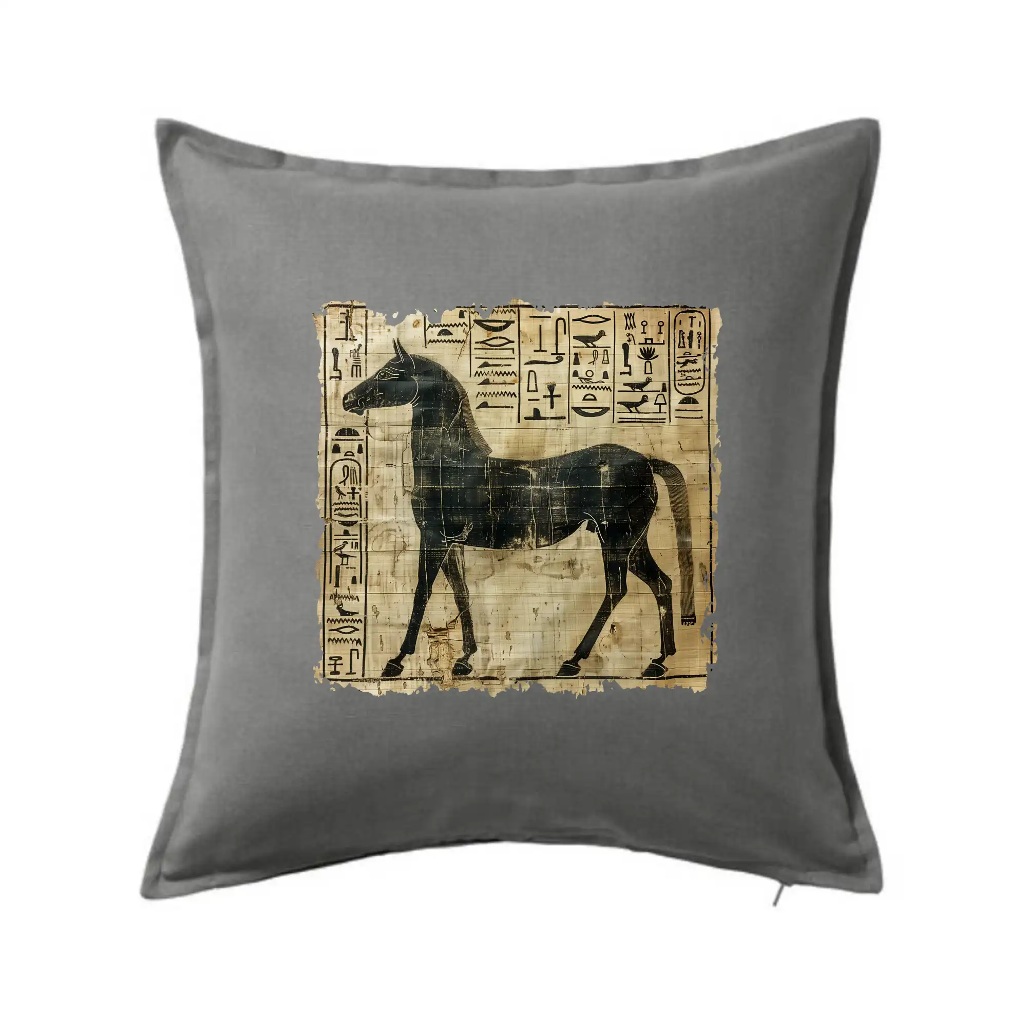 Tričká s koňmi - Egyptské hieroglyfy kôň - Vankúš 50x50