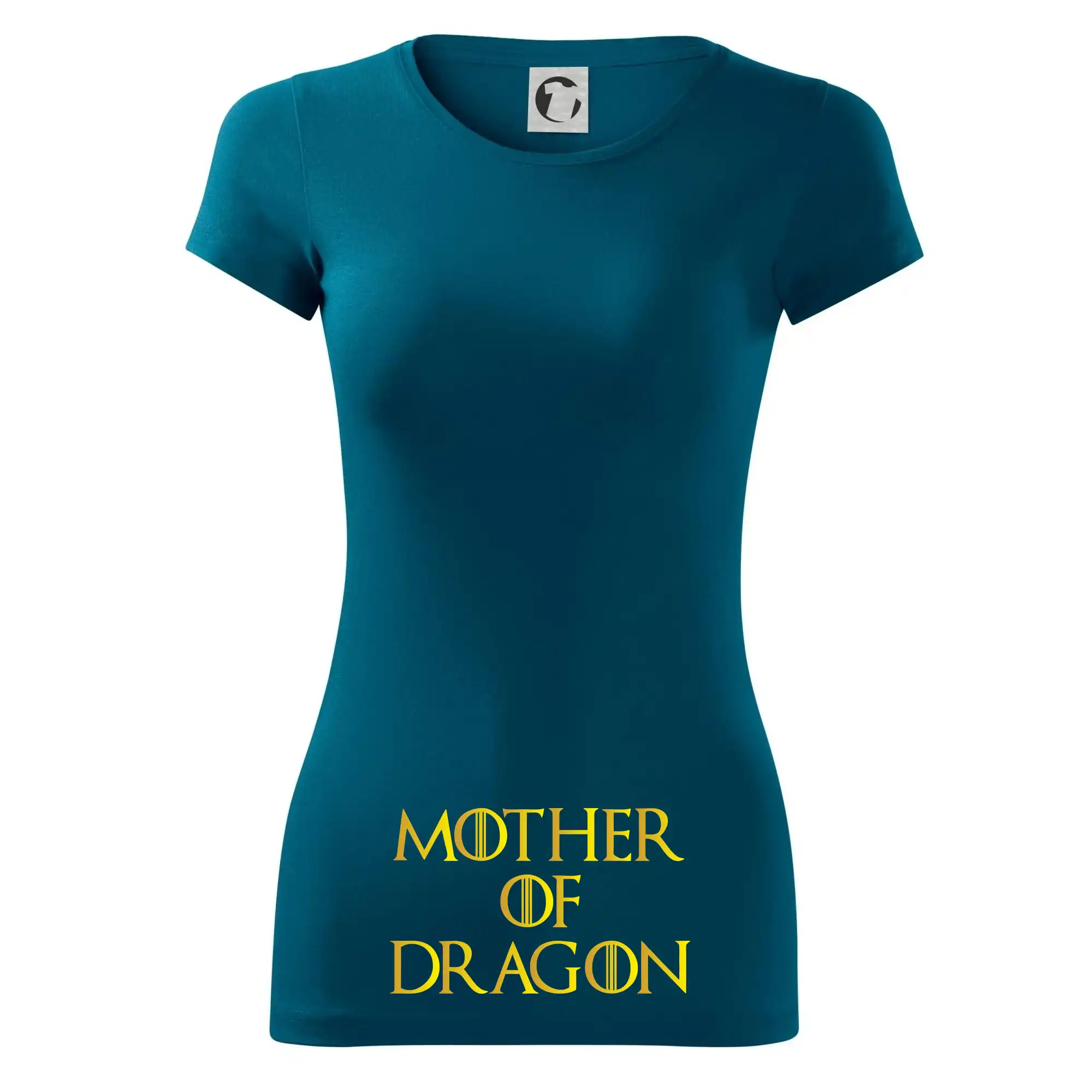 Tričká pre tehotné - Mother of Dragon - Zlatá - Dámske tričko Glance - Priliehavejší strih