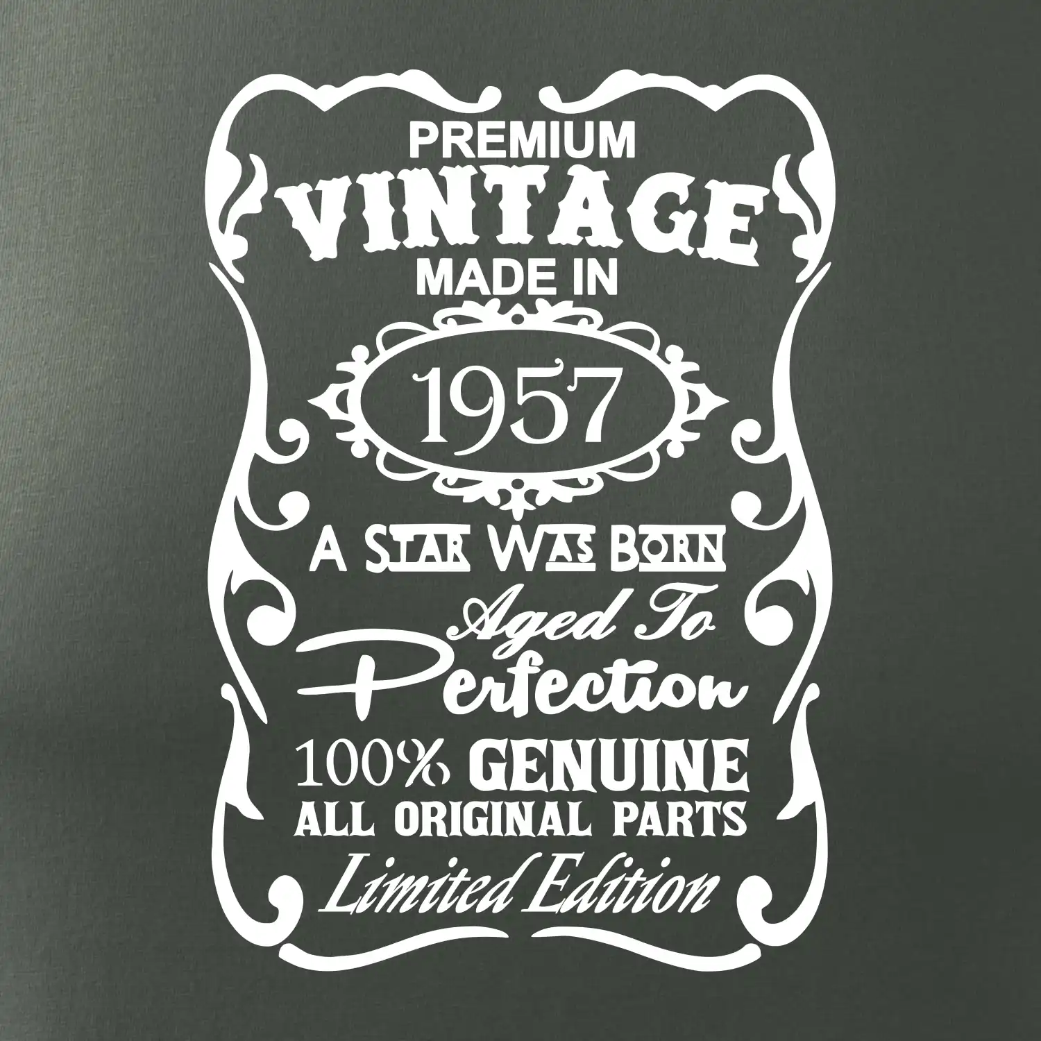 Vintage Etiketa - 1957