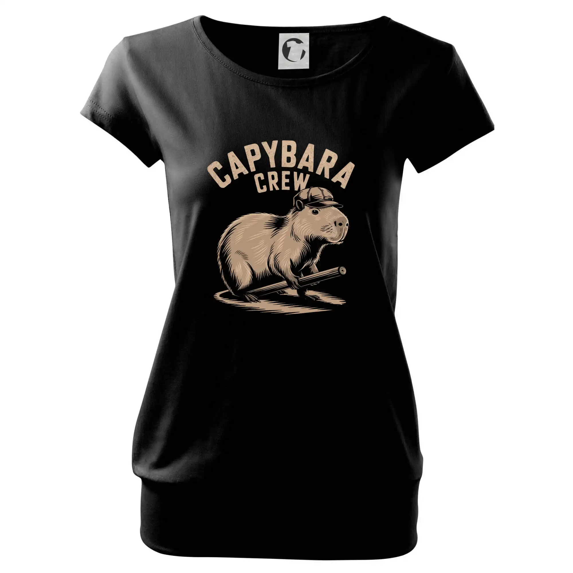 Tričká so zvieratami - Capybara crew - Voľné tričko city