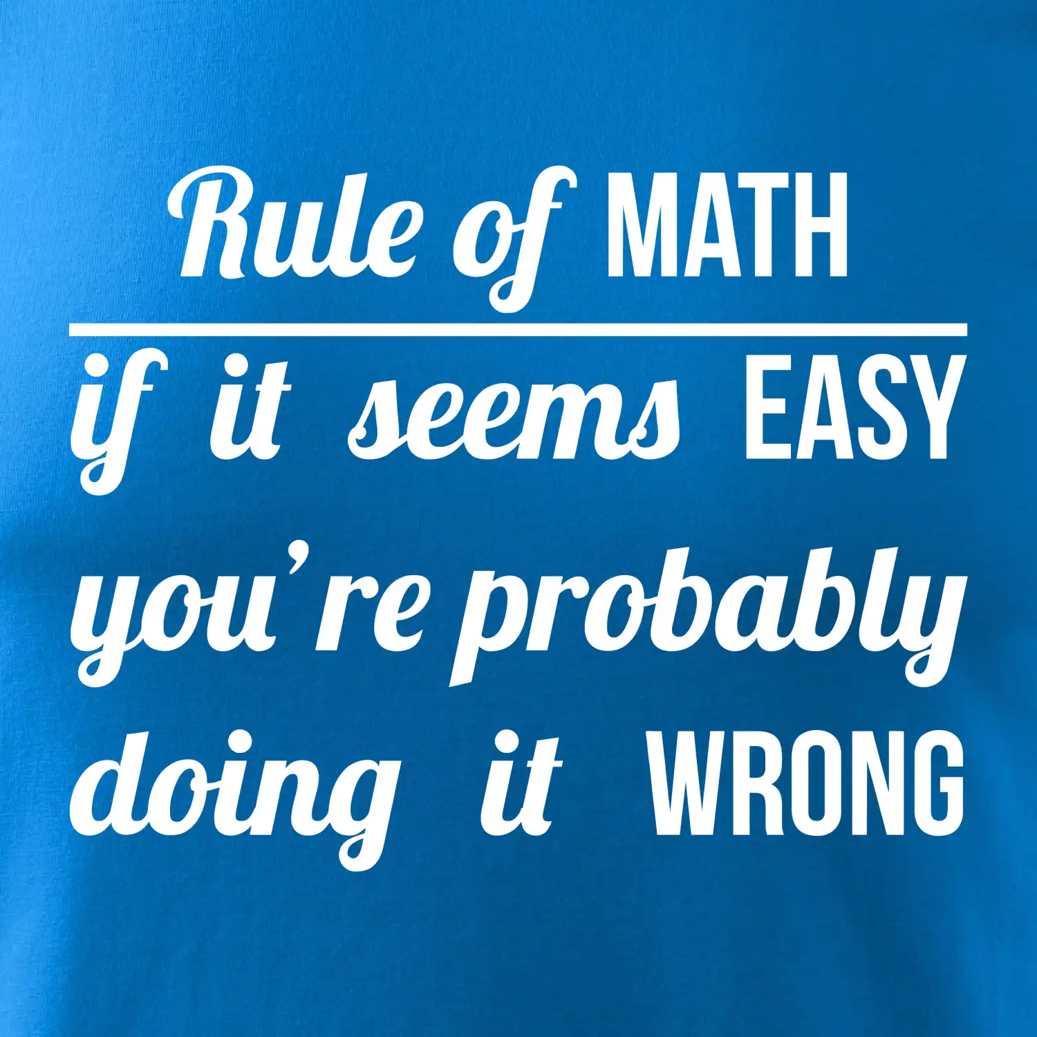 Rule of math