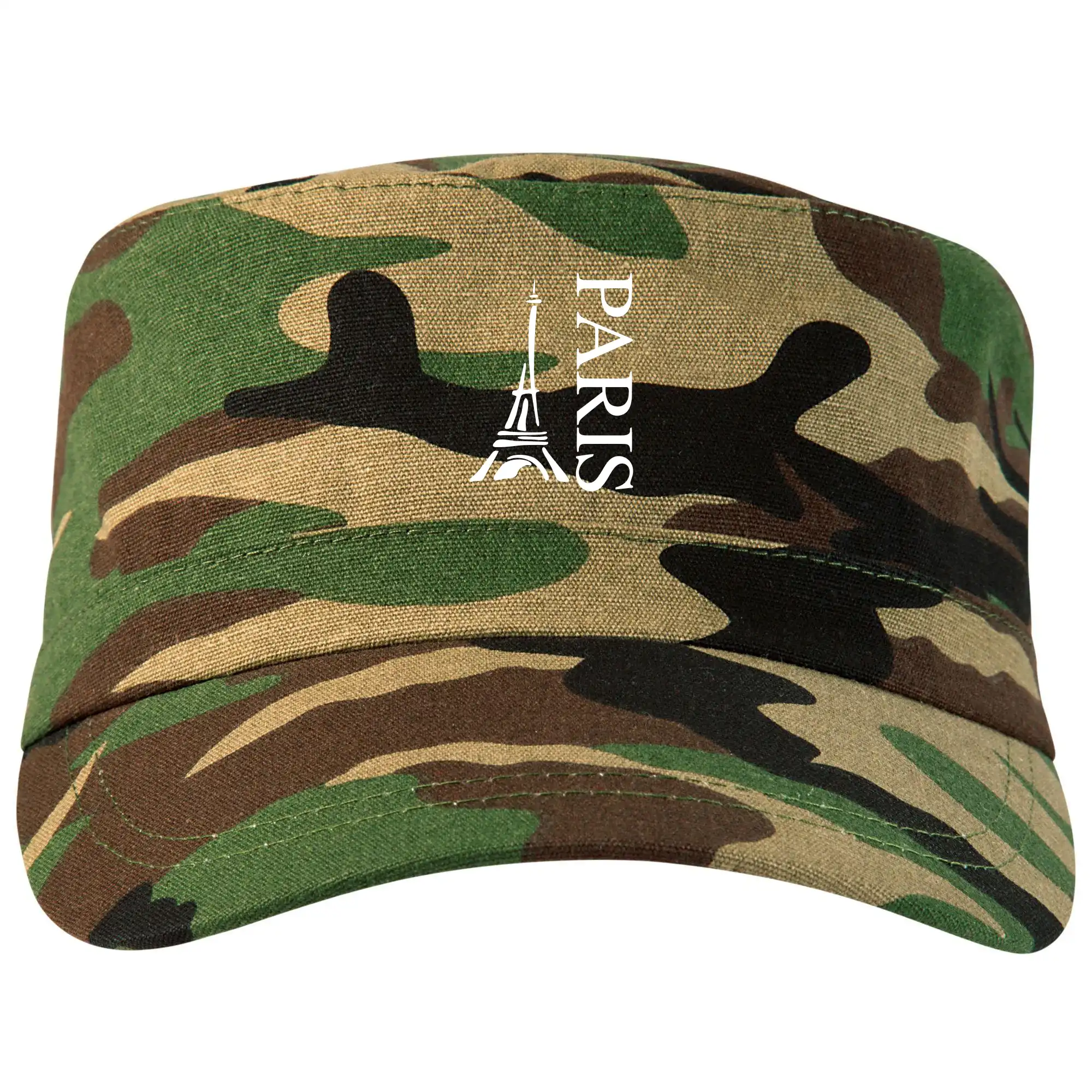 Tričká Francúzsko - Paris nápis Eiffelovka na výšku - Šiltovka CAMO