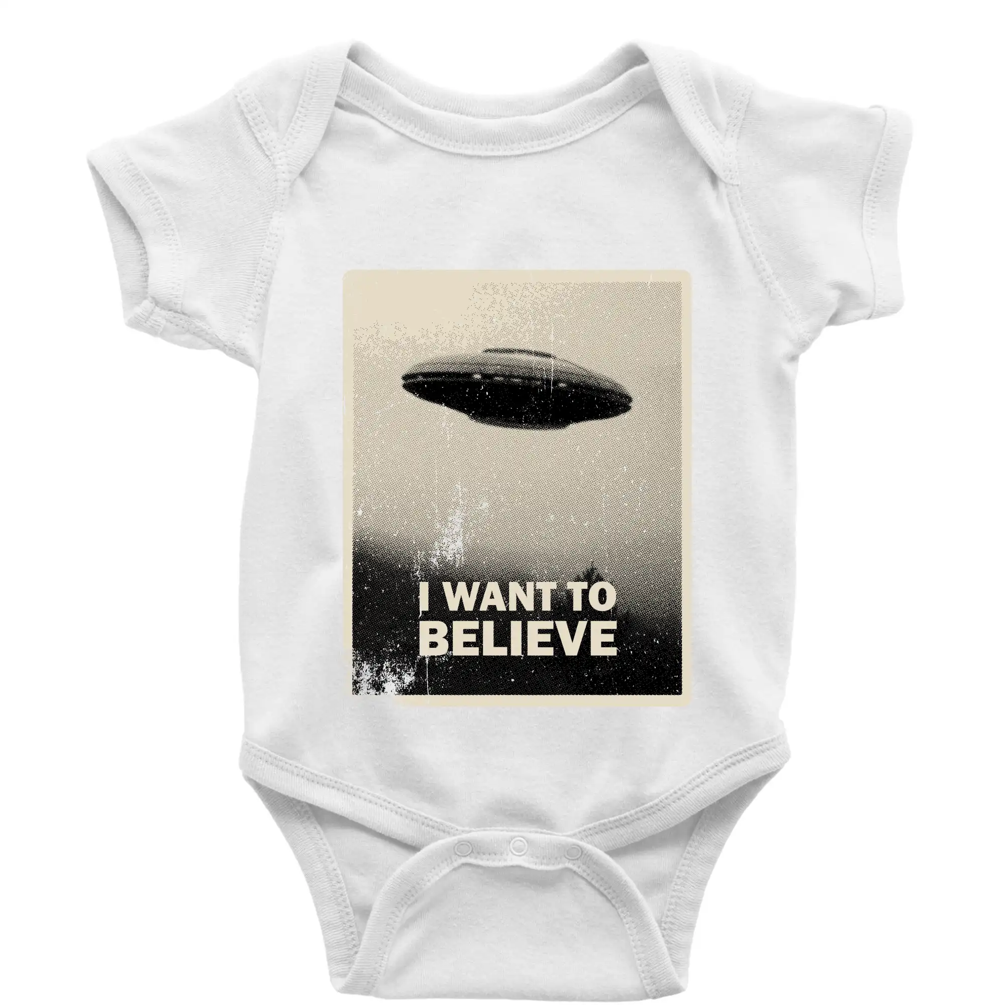 Vesmirne tričká - Poster I Want to Believe - Body dojčenské s krátkym rukávom