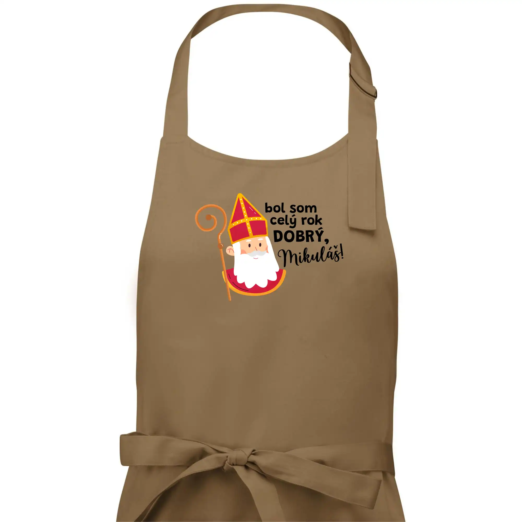 Vianočné tričká - Bol som celý rok dobrý, Mikuláš! - Pánska zástera na varenie
