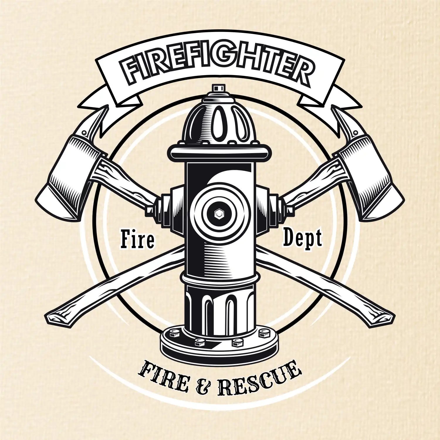 Firefighter logo Fire and rescue