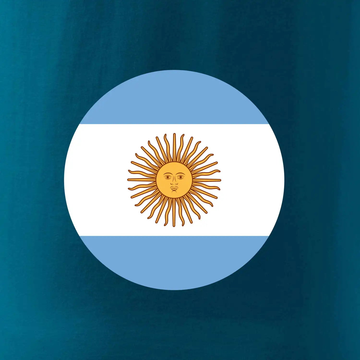 Argentina vlajka kulatá