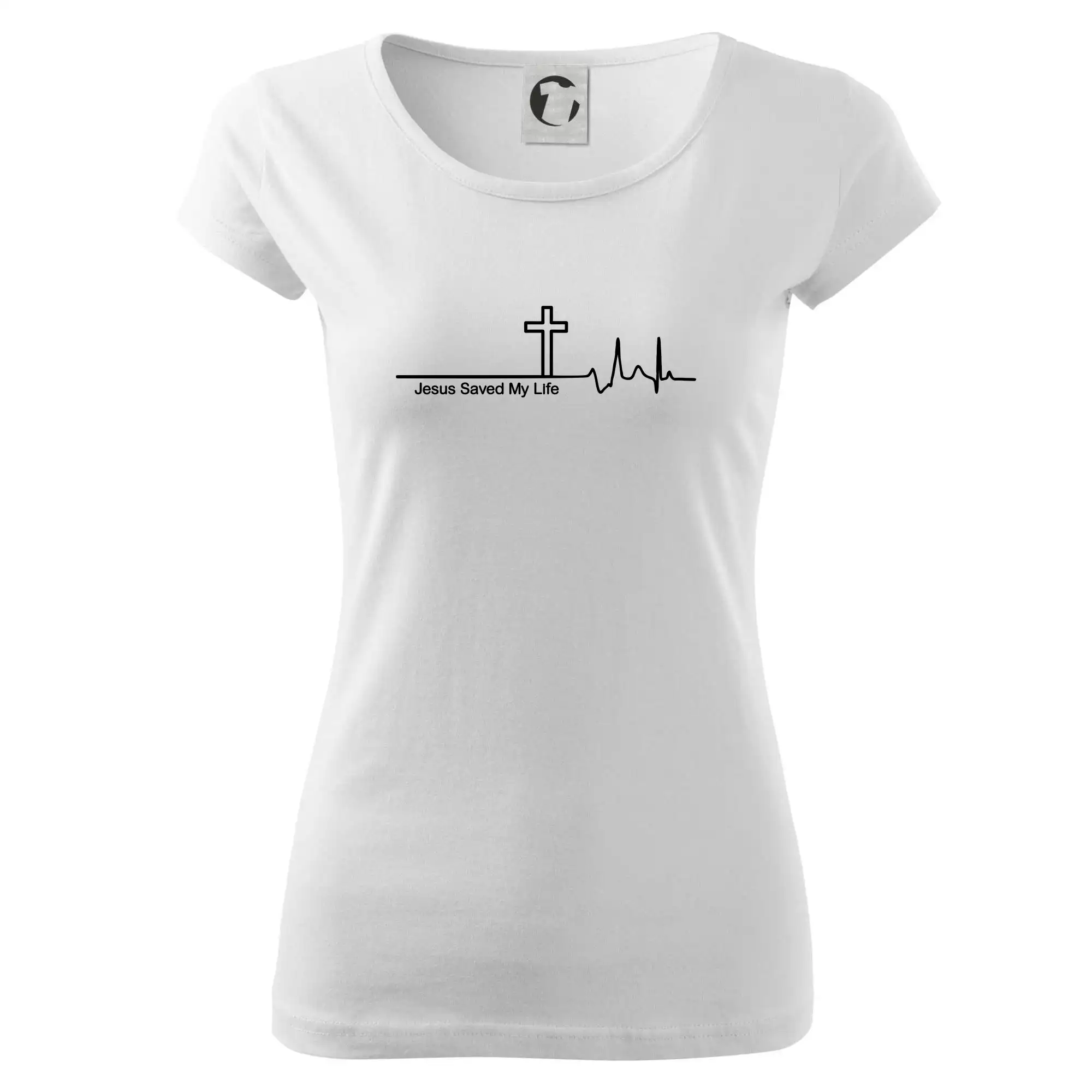 Jesus Saved My Life kříž ekg