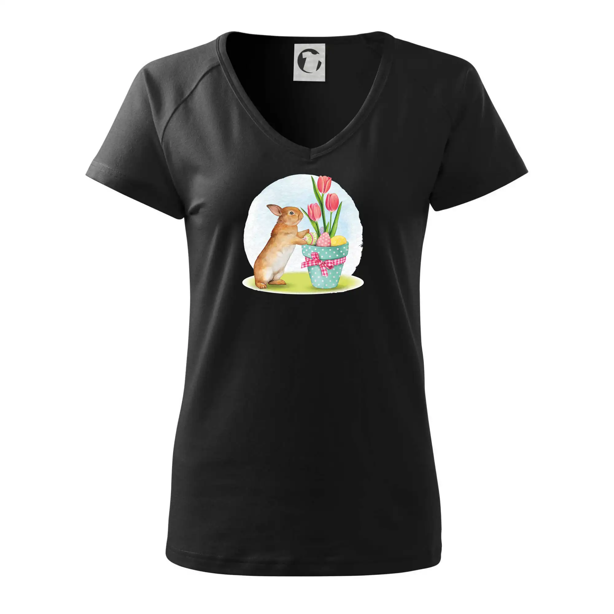 Velikonoční zajíček tulipány