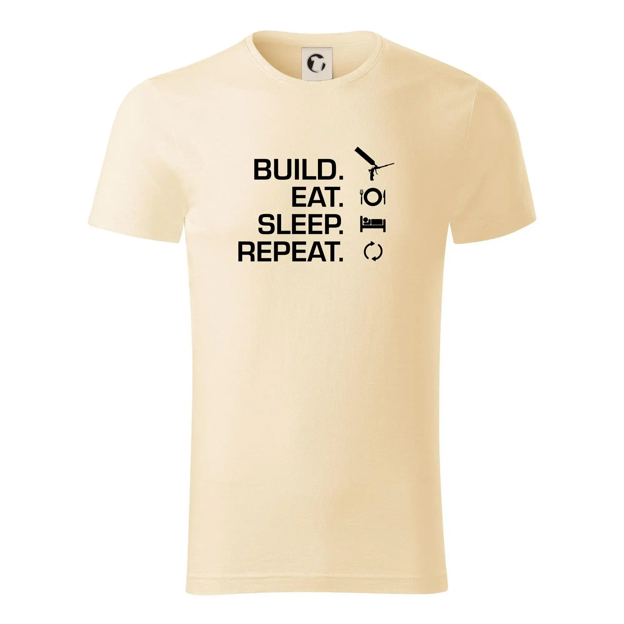 Build eat sleep repeat - montážní pěna