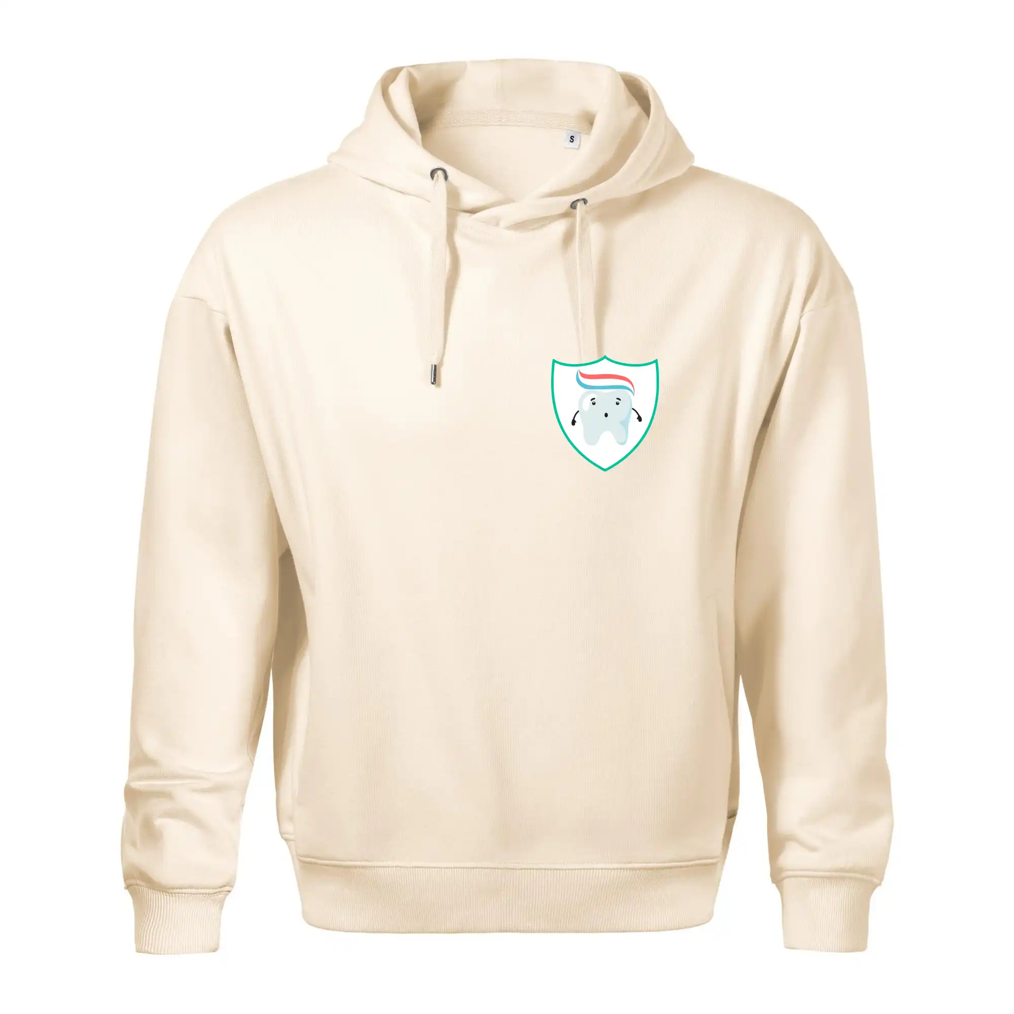 Zoubek na prsu - zubní pasta