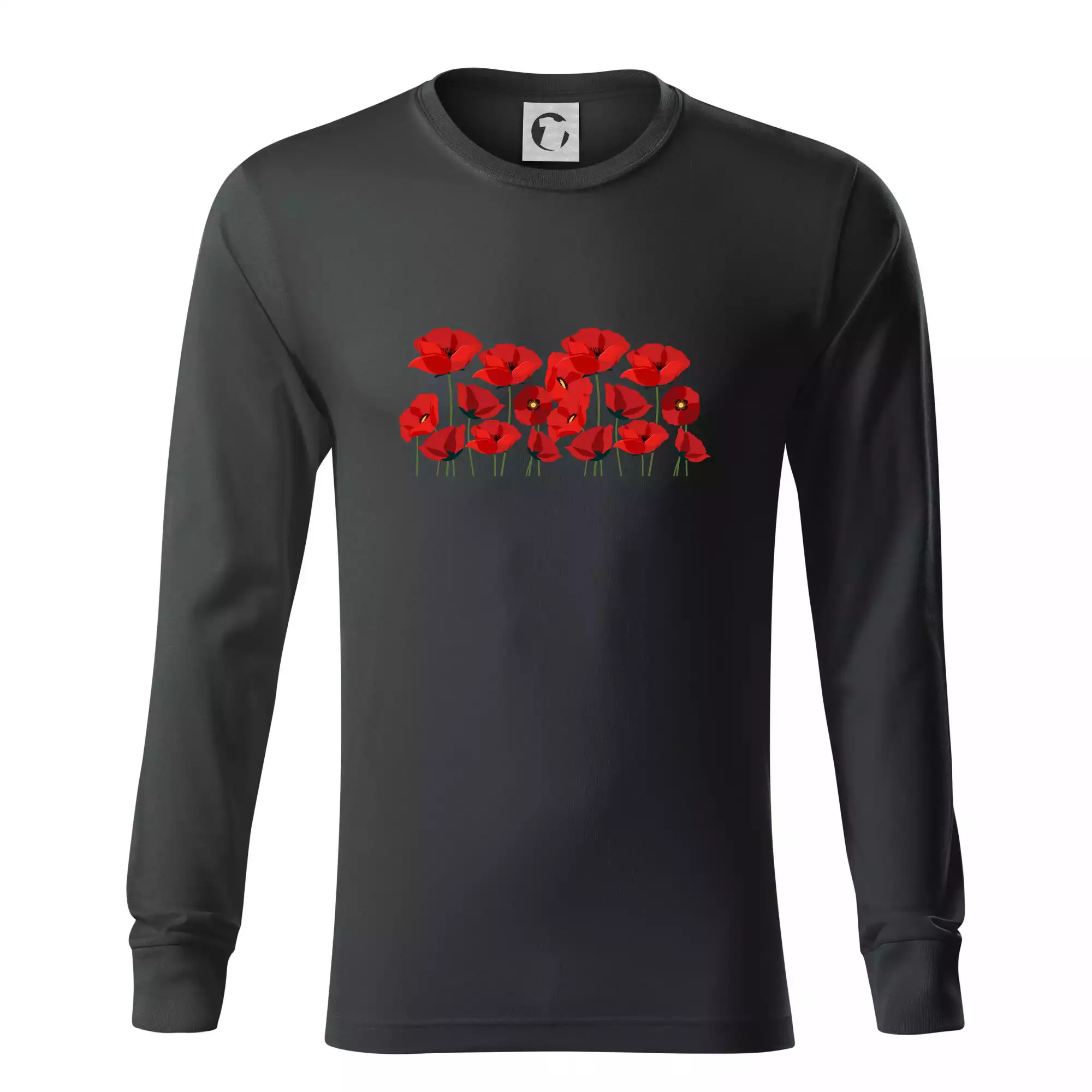 Vlčí mák v řadě