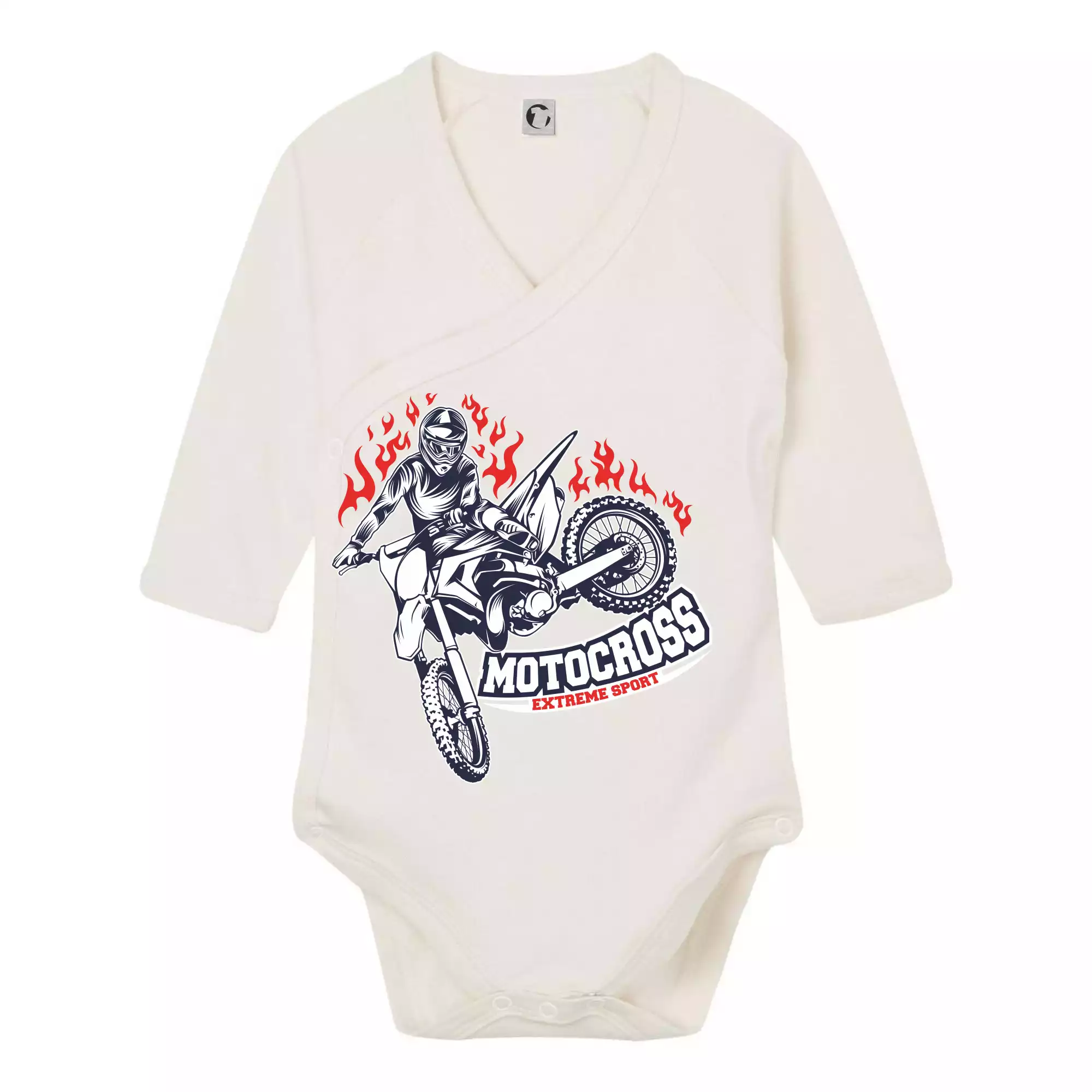 Motocross extreme sport fire