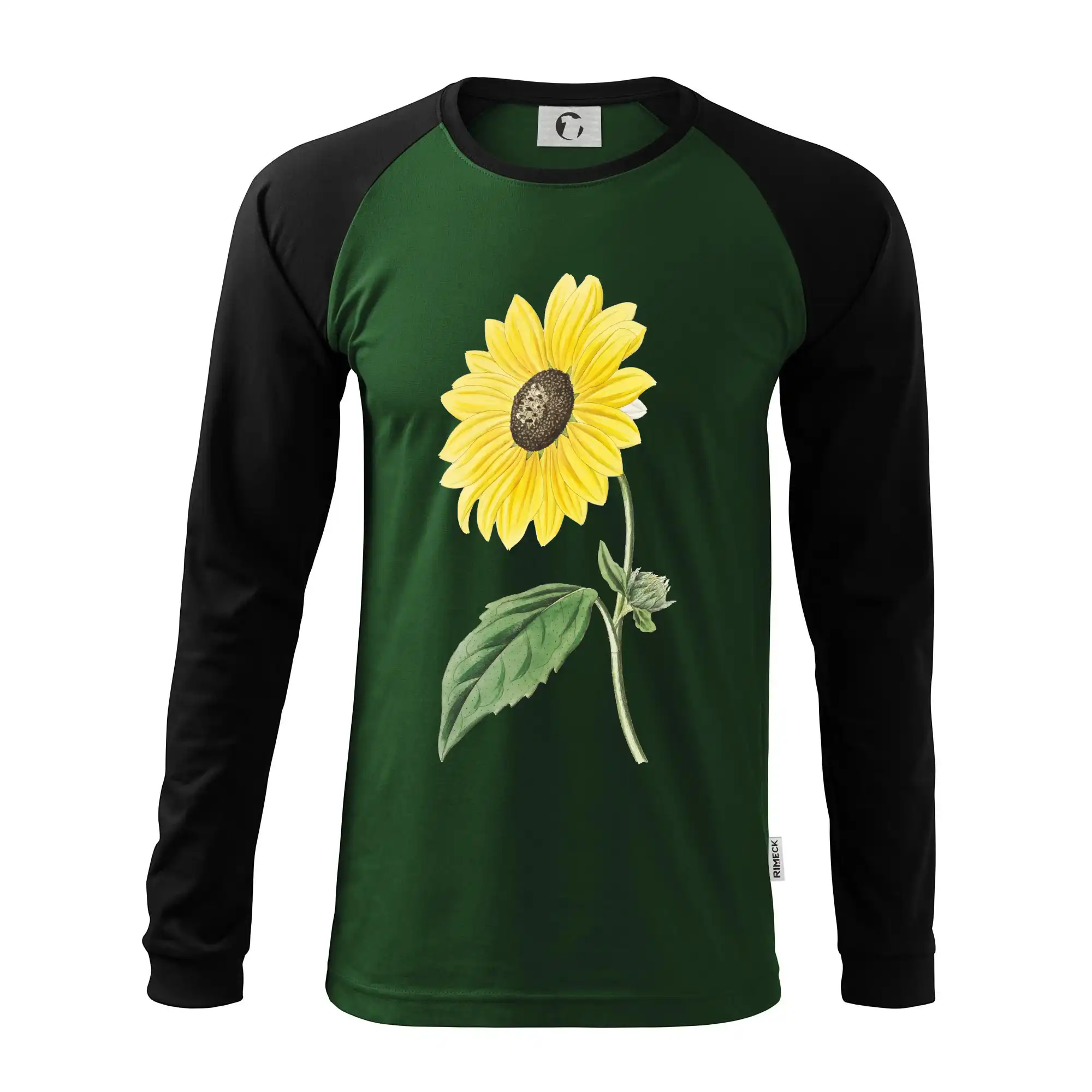 Slunečnice otočená