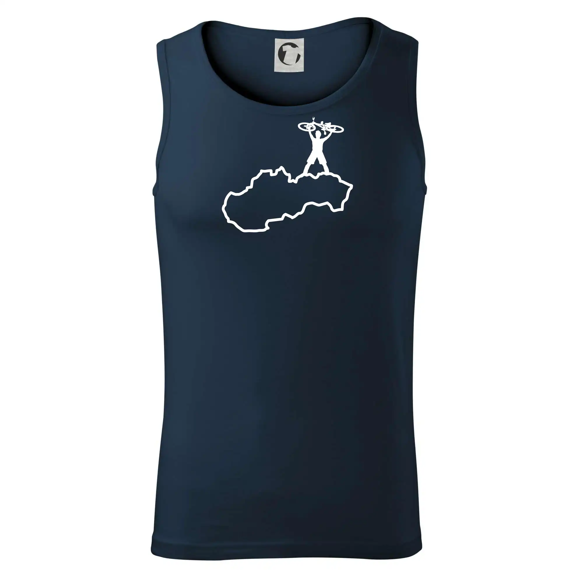 Mapa Slovenska - cyklista