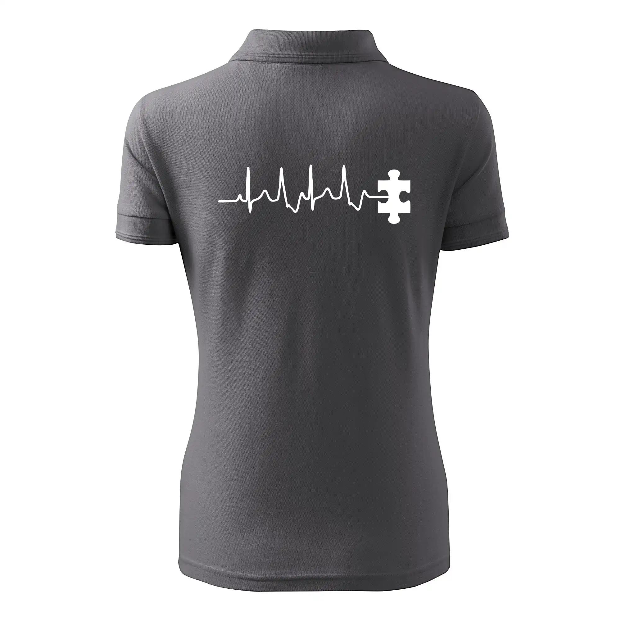 Tričká pre zamilovaných - EKG puzzle rozpojené - Polokošeľa dámska Pique Polo