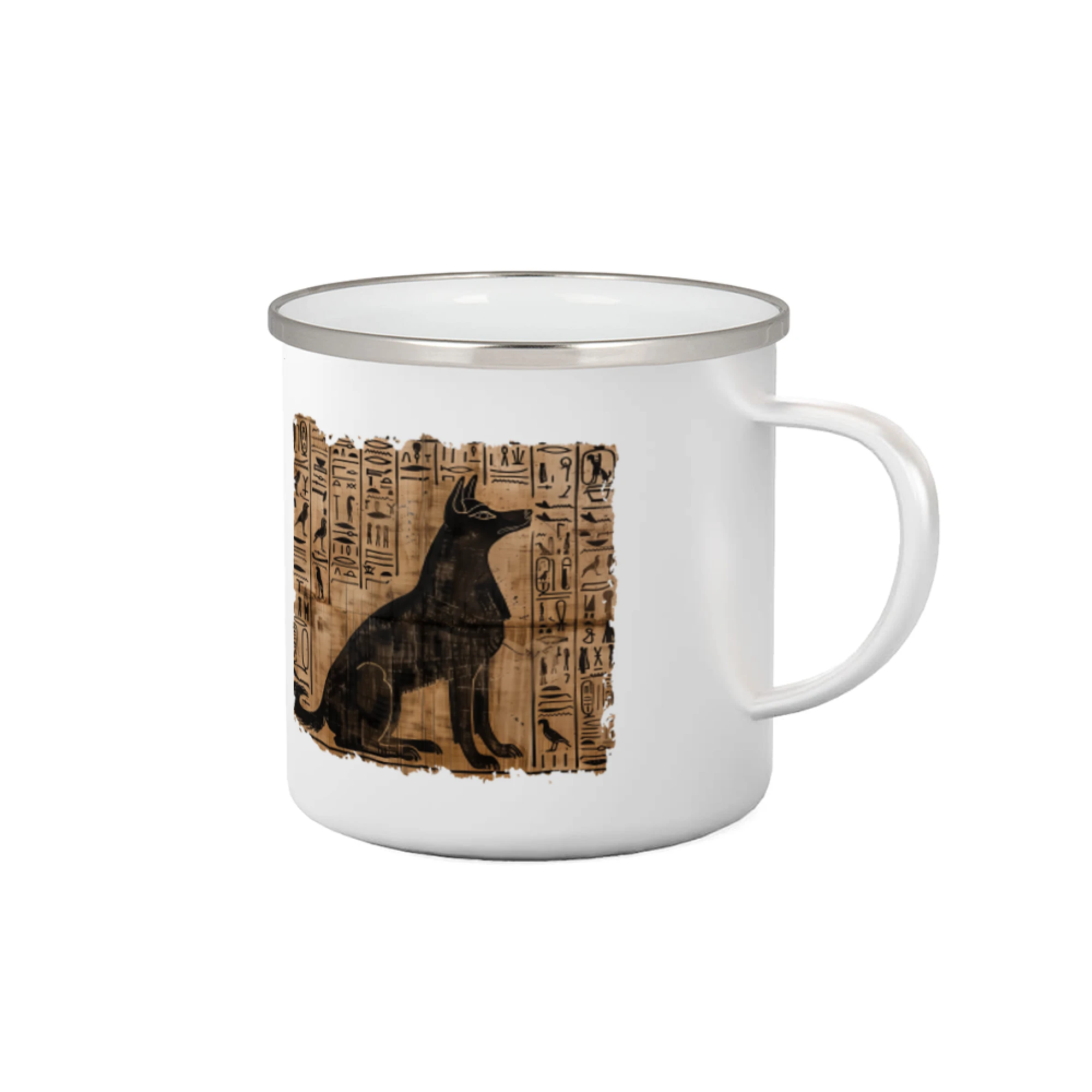 Vtipná tričká s mačkou - Egyptské hieroglyfy pes - Plecháčik