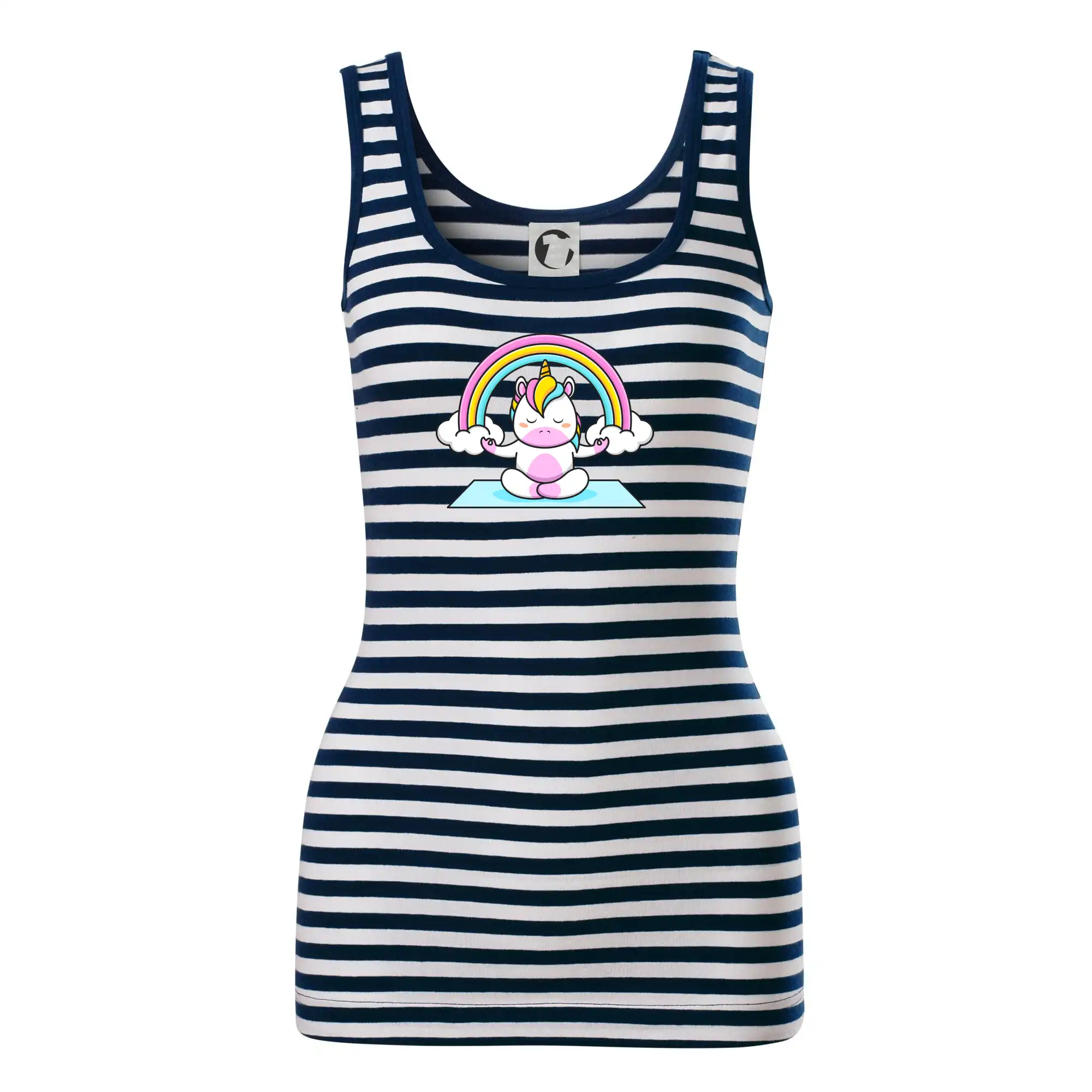 Tričká na jógu - Yoga jednorožec - dúha - Sailor tielko na vodu