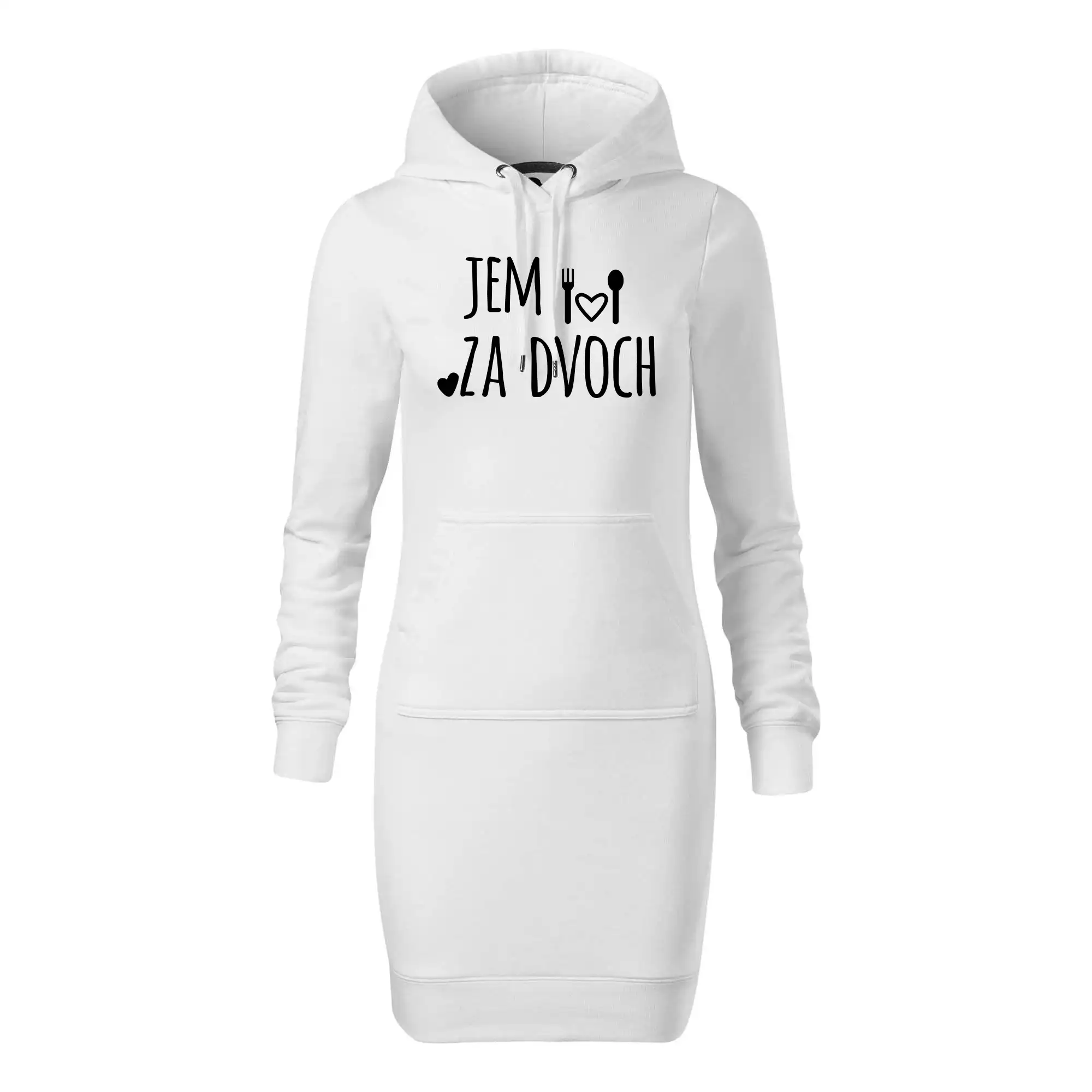 Tričká pre tehotné - Jem za dvoch - Dámska mikina dlhá Snap